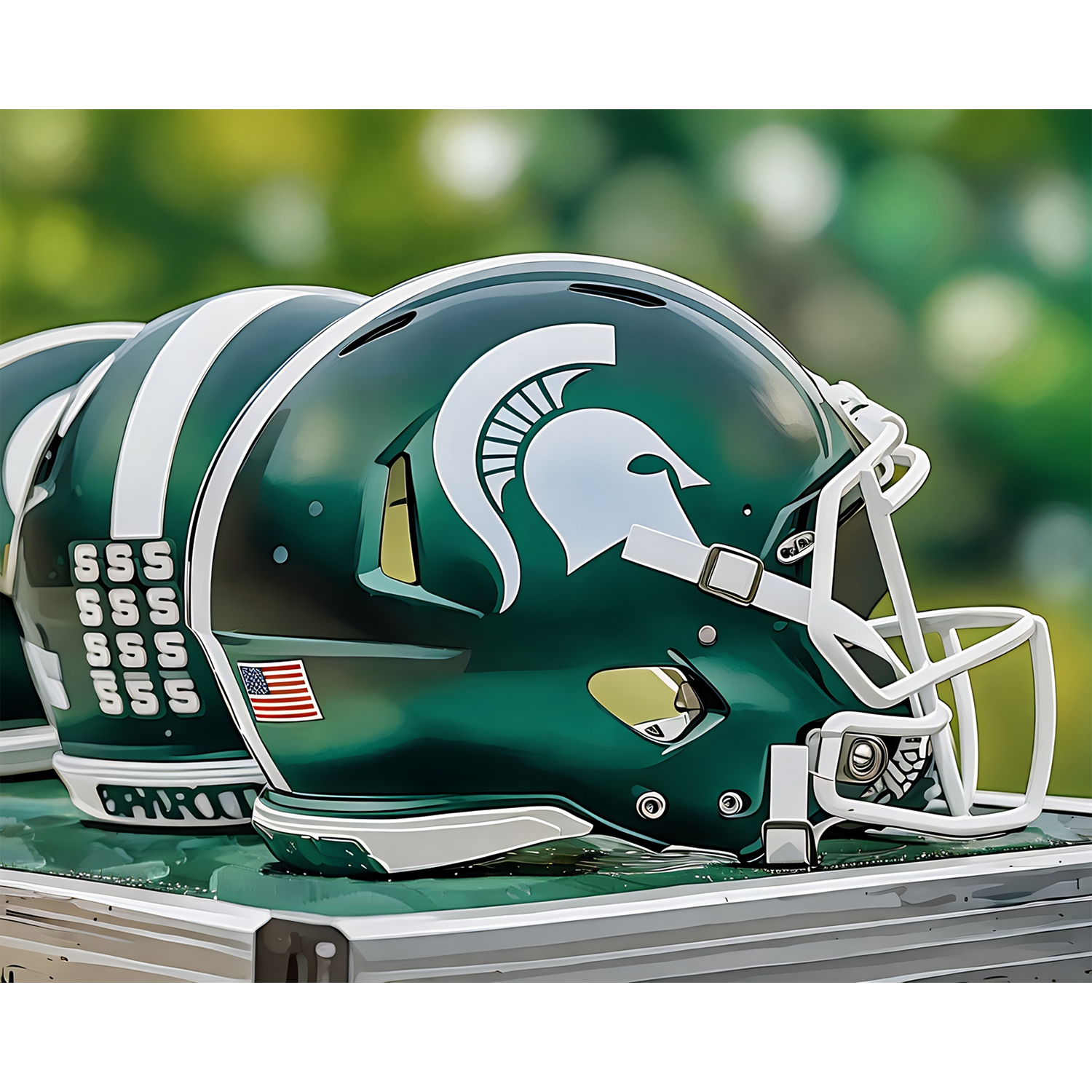 Spartan Helmets: Ready for Game Day — Michigan State University® Paint-by-Number Kit