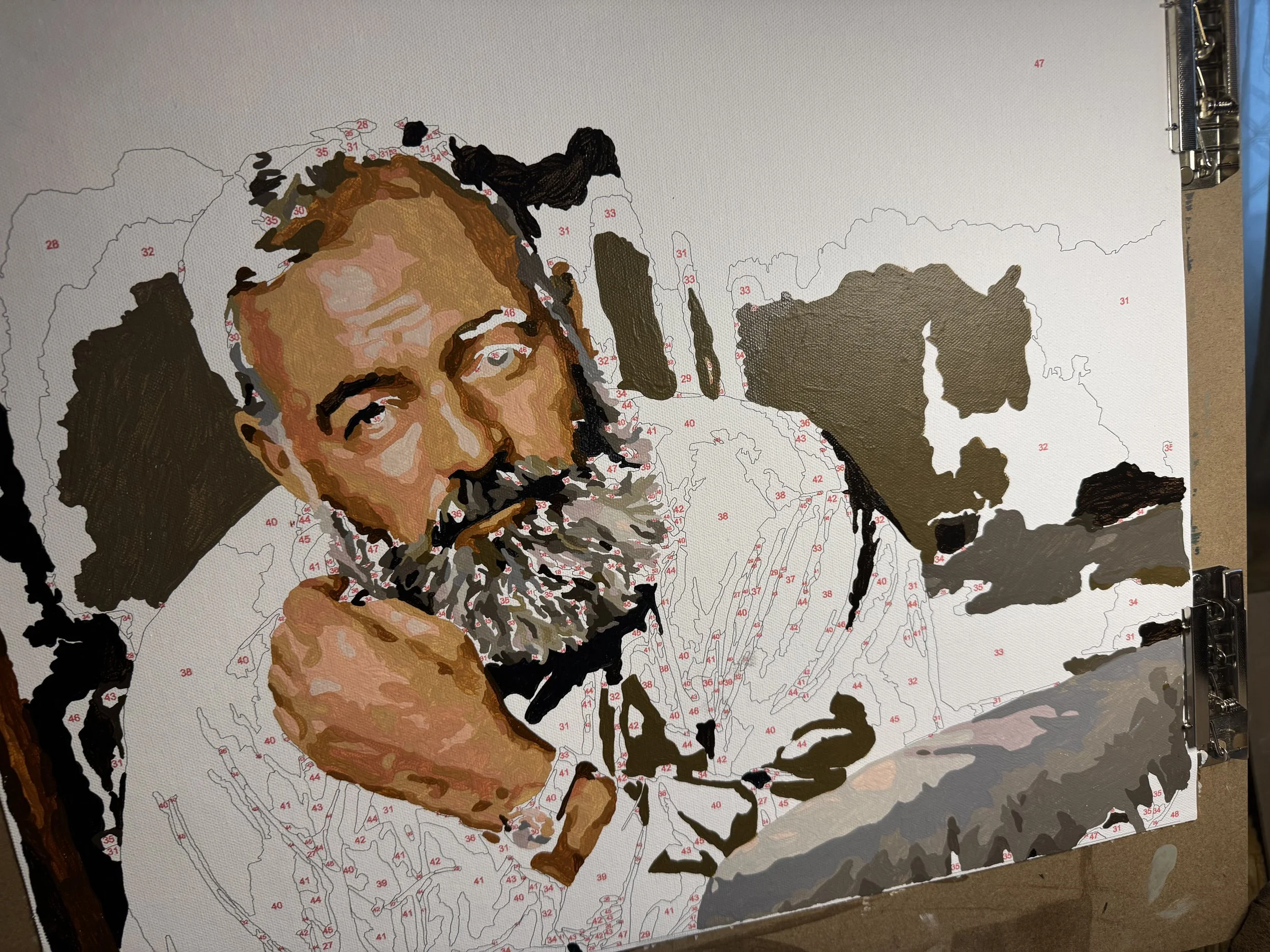 Ernest Hemingway: The Quiet Gaze Paint-By-Number Kit