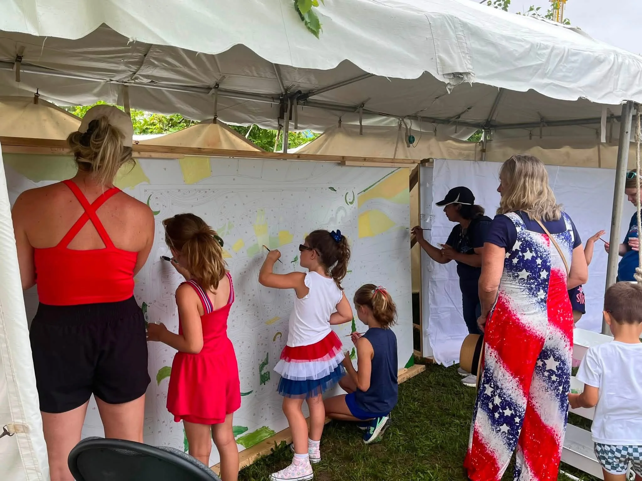 Mitten Masterpiece Donates 2 Community Paint-by-Number Murals to the Cherry Festival in Traverse City