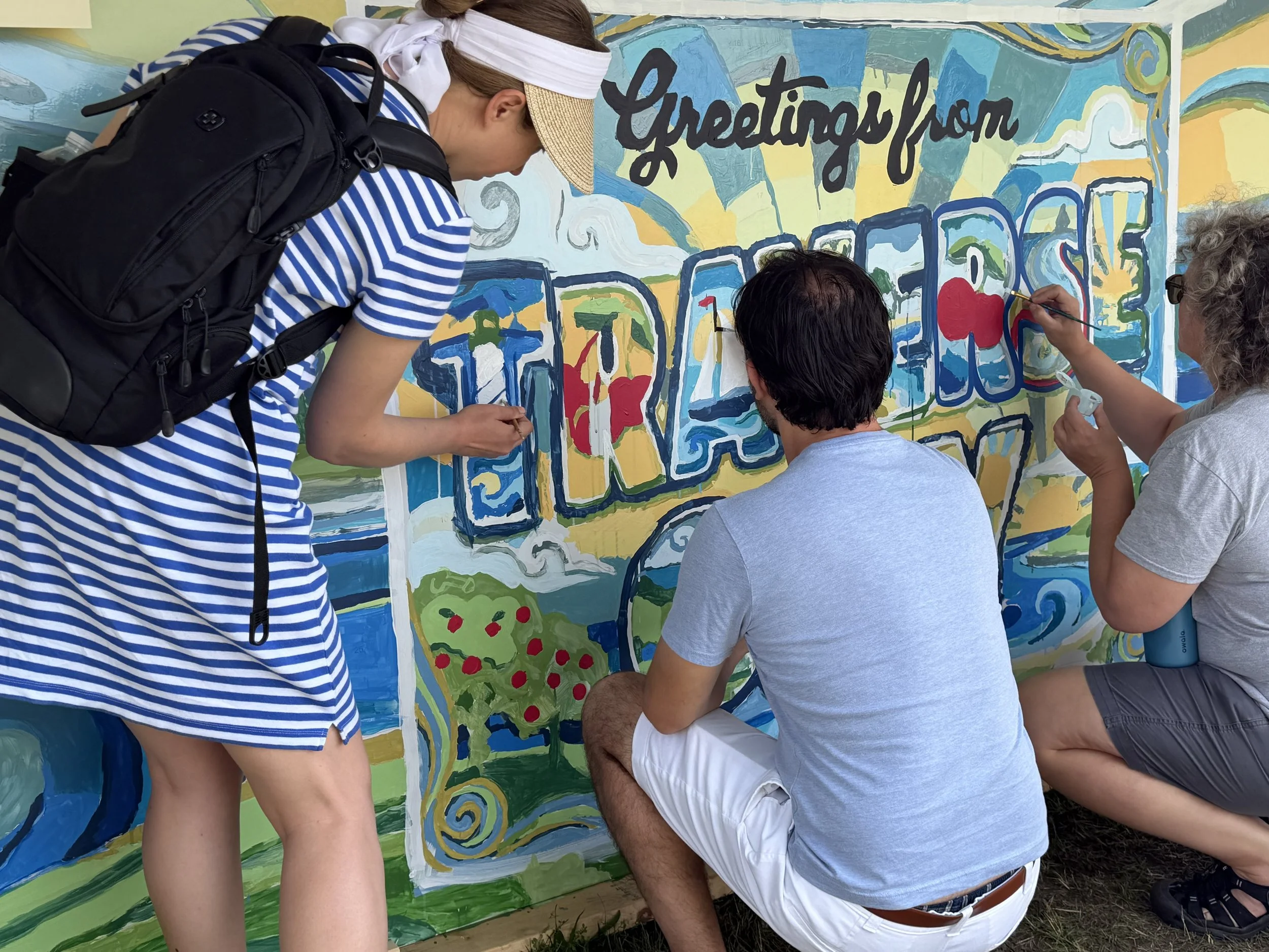 Mitten Masterpiece Donates 2 Community Paint-by-Number Murals to the Cherry Festival in Traverse City