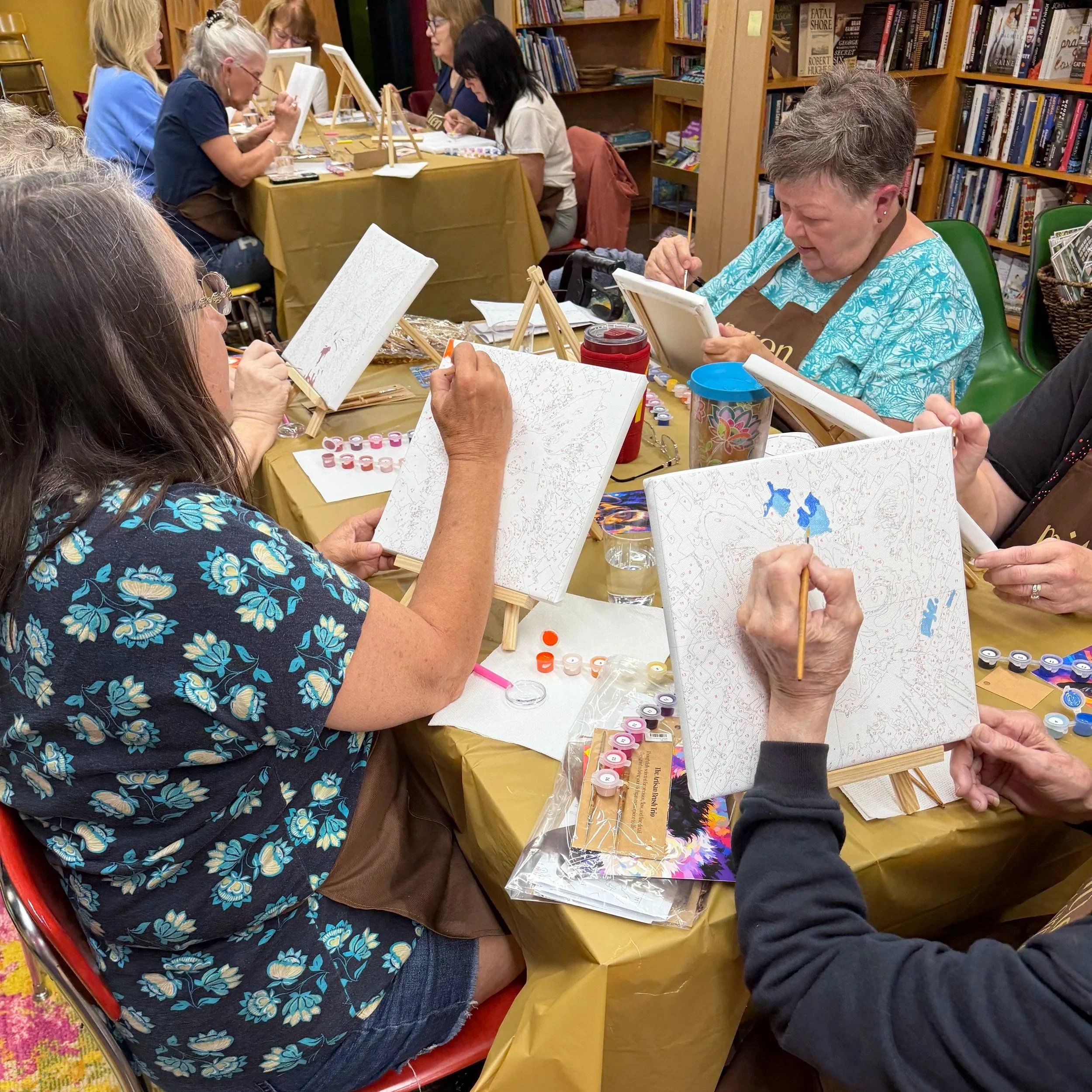 Custom Paint-by-Number Pet Expressive Art Workshop Held by Mitten Masterpiece