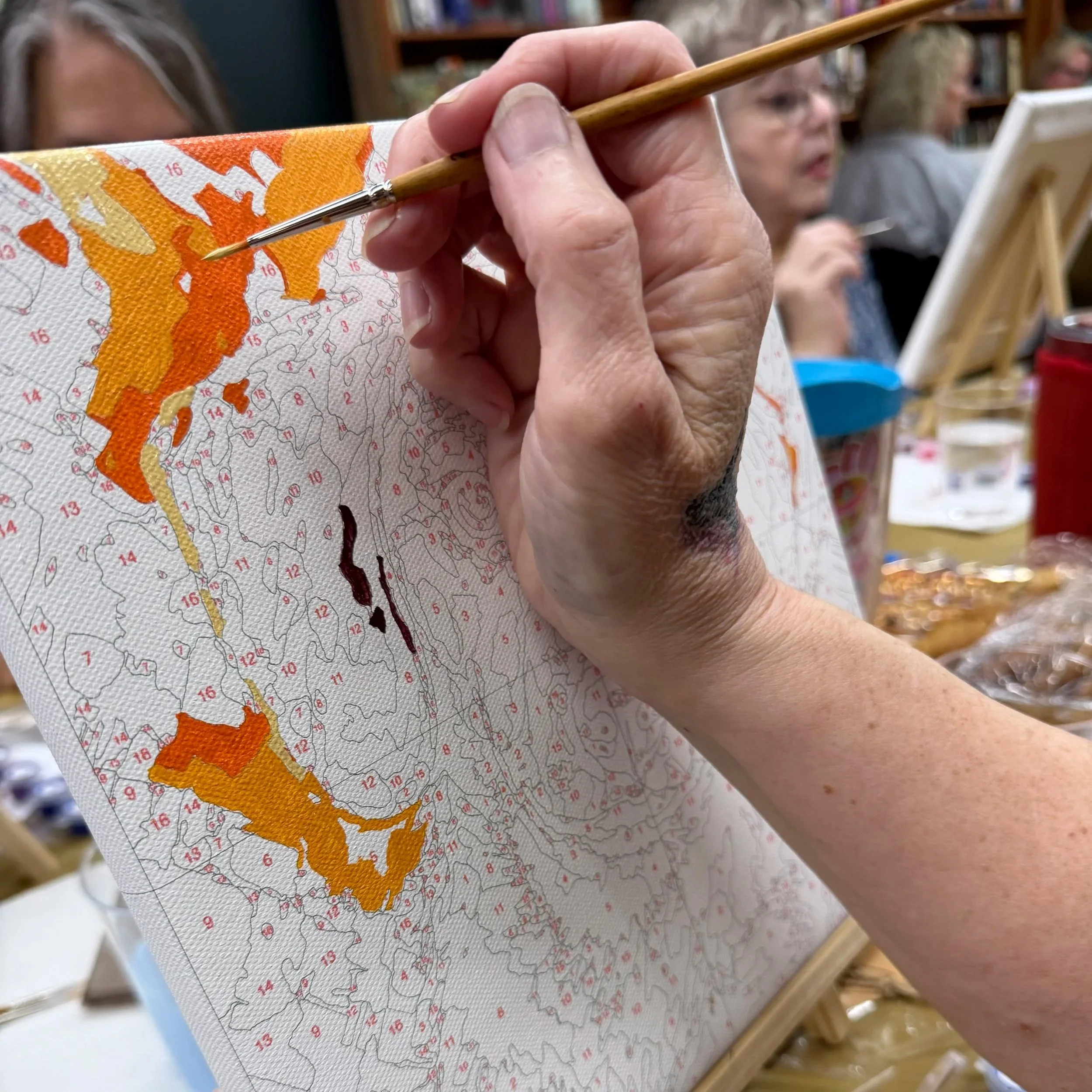 Custom Paint-by-Number Pet Expressive Art Workshop Held by Mitten Masterpiece