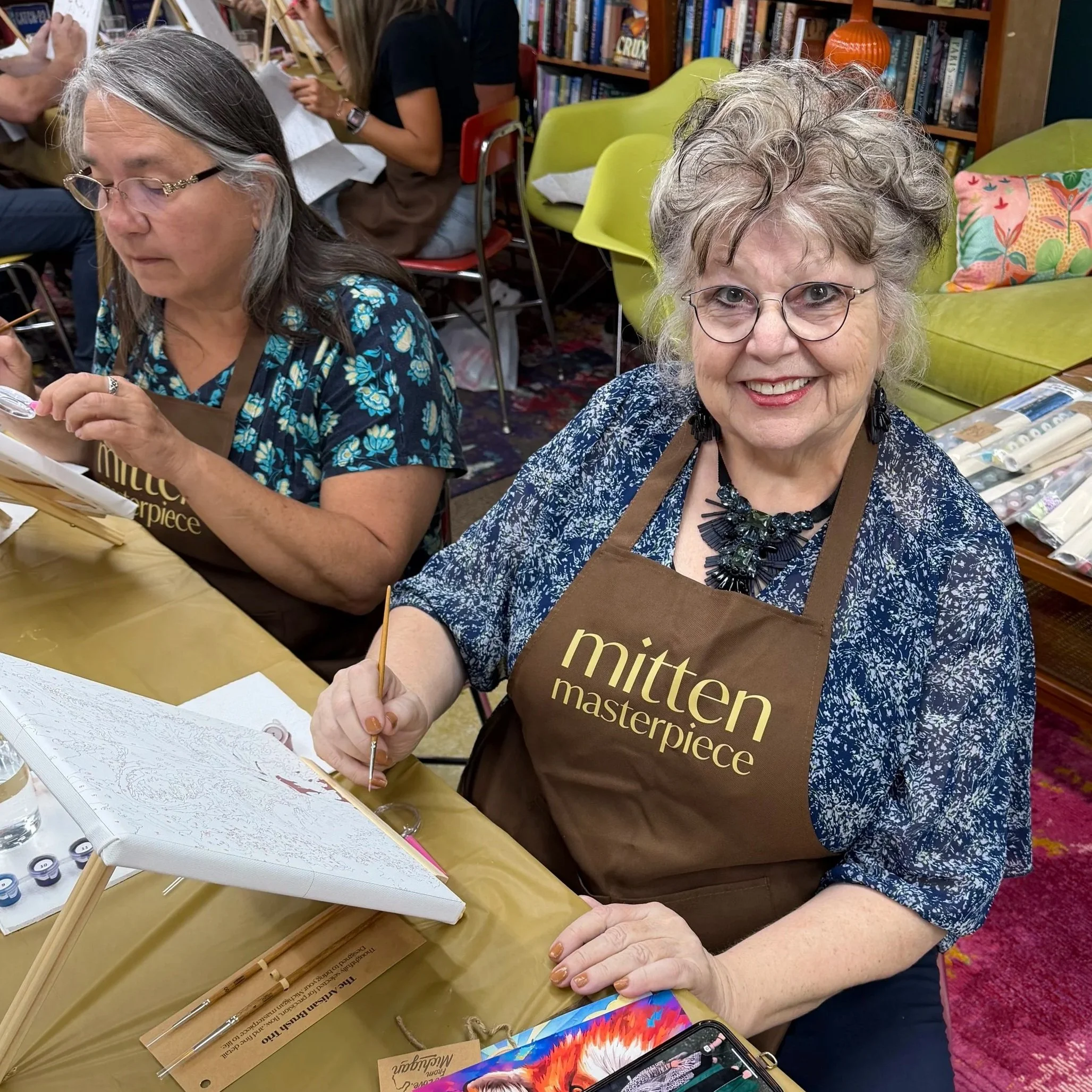 Custom Paint-by-Number Pet Expressive Art Workshop Held by Mitten Masterpiece