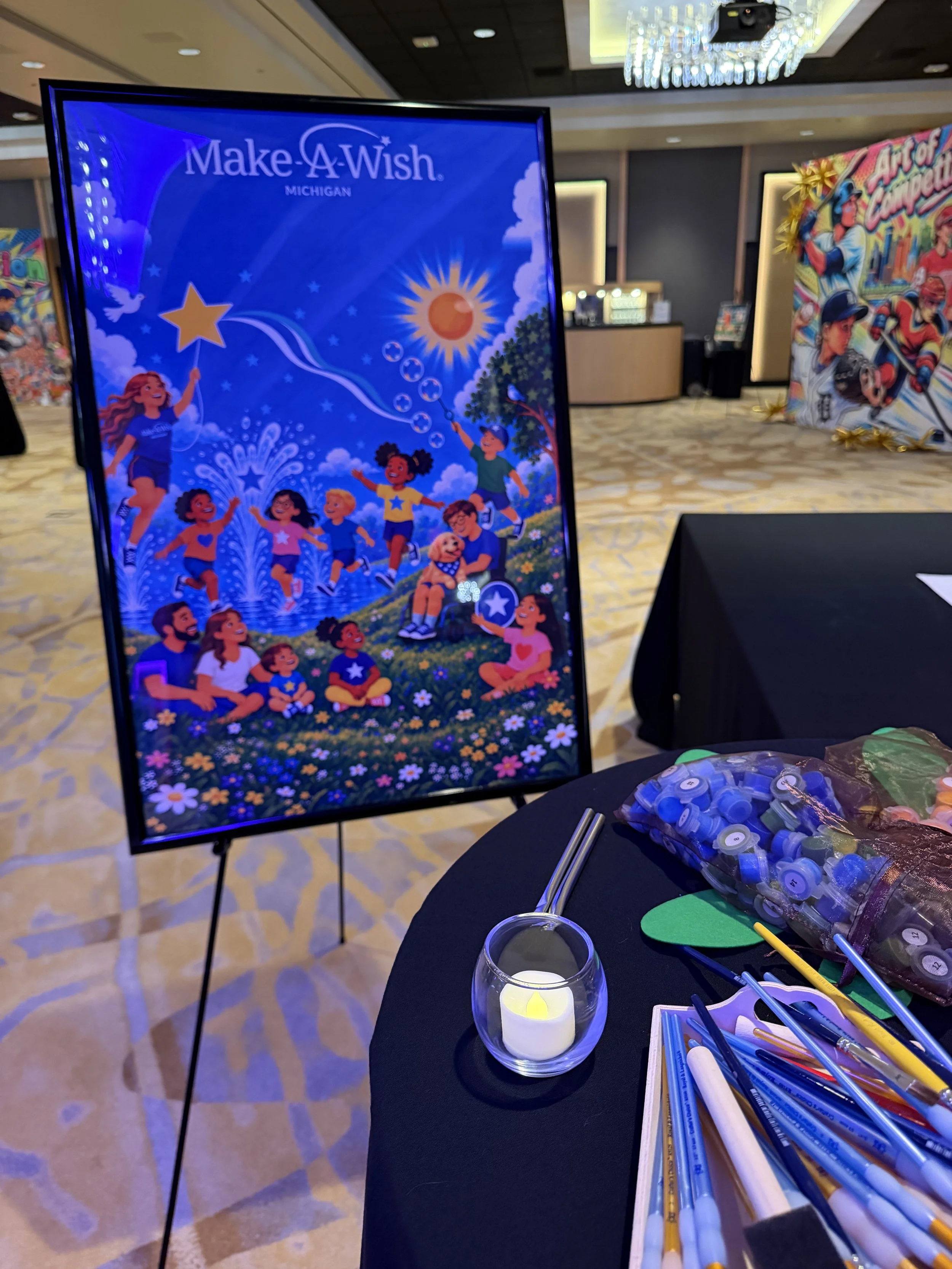 Make-A-Wish Michigan's final mural design
