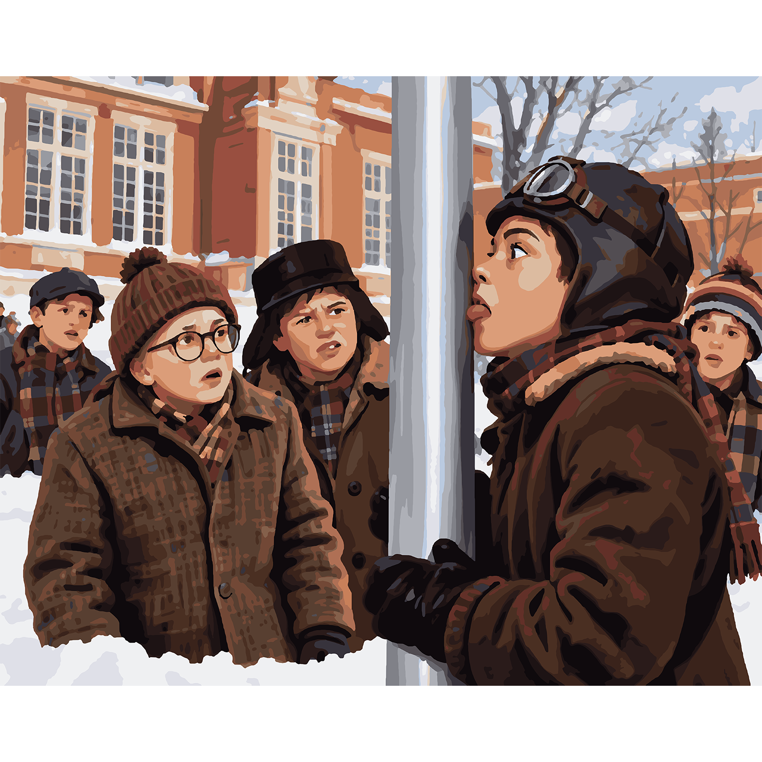 Flick’s Frozen Predicament A Christmas Story Paint-by-Number Kit