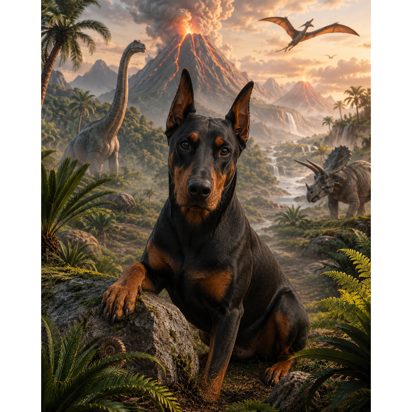The Prehistoric Explorer: Custom Pet Paint-by-Number Kit