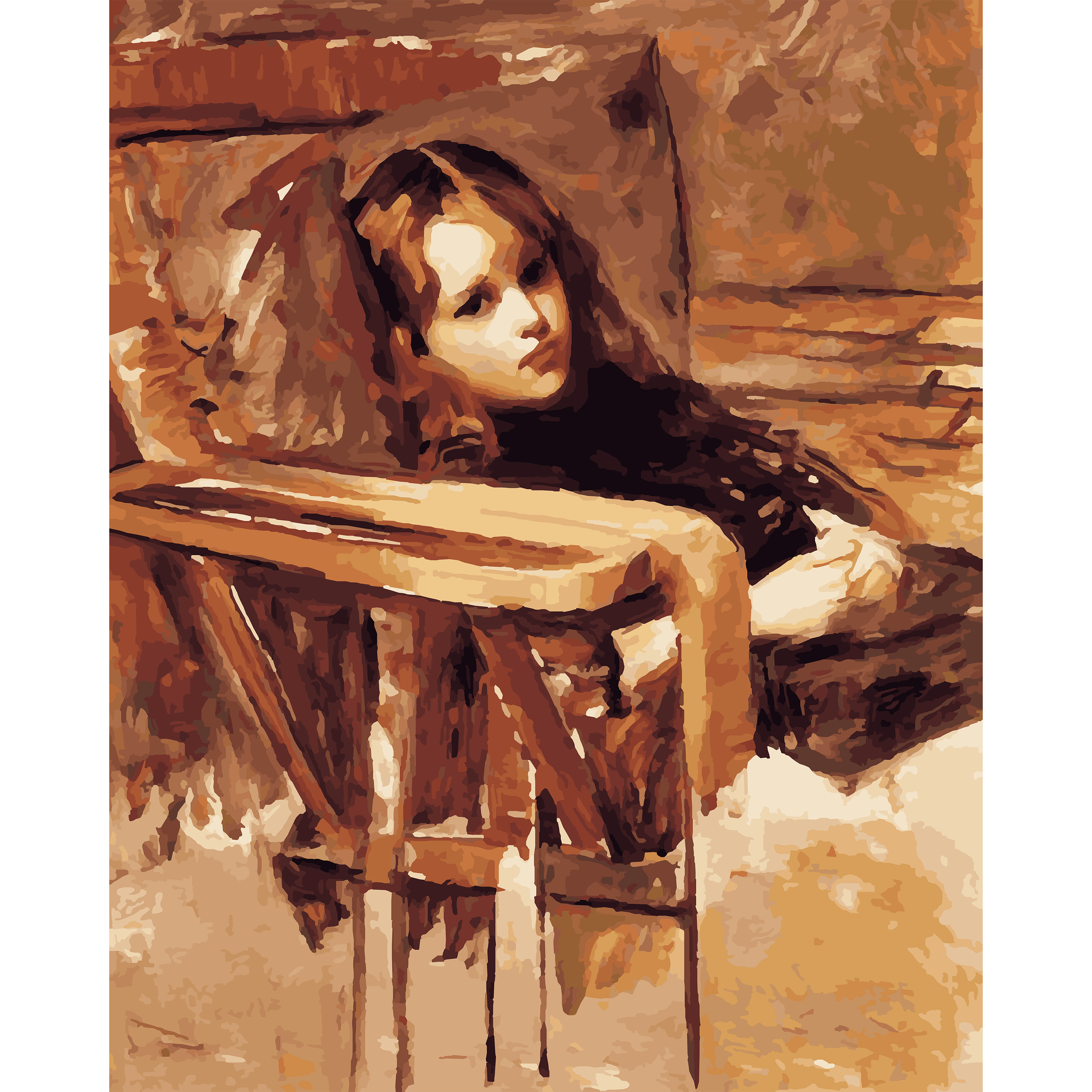 John William Waterhouse’s The Easy Chair (1916) Paint-By-Number Kit