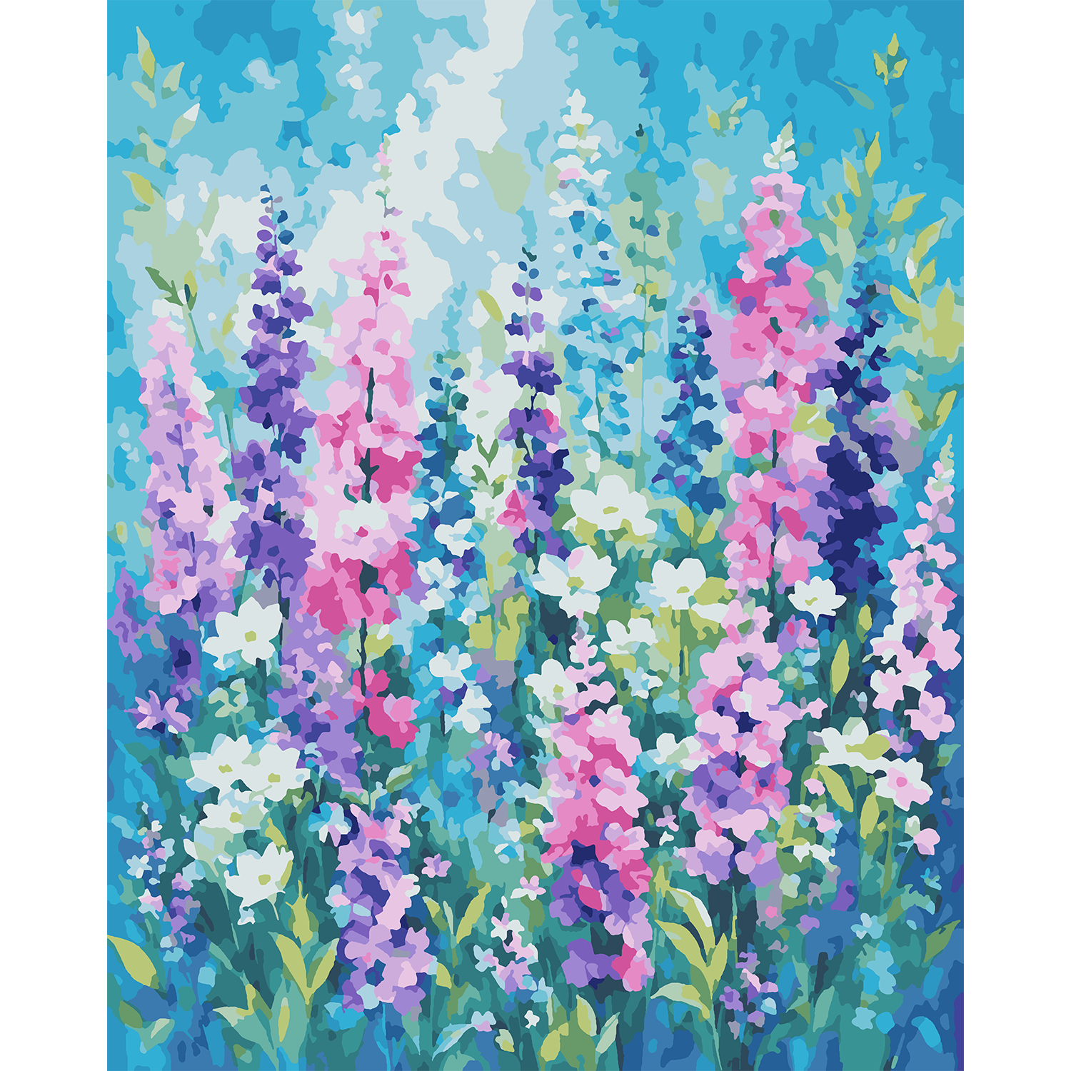 Garden Wildflowers - Flower Paint-By-Number Kit
