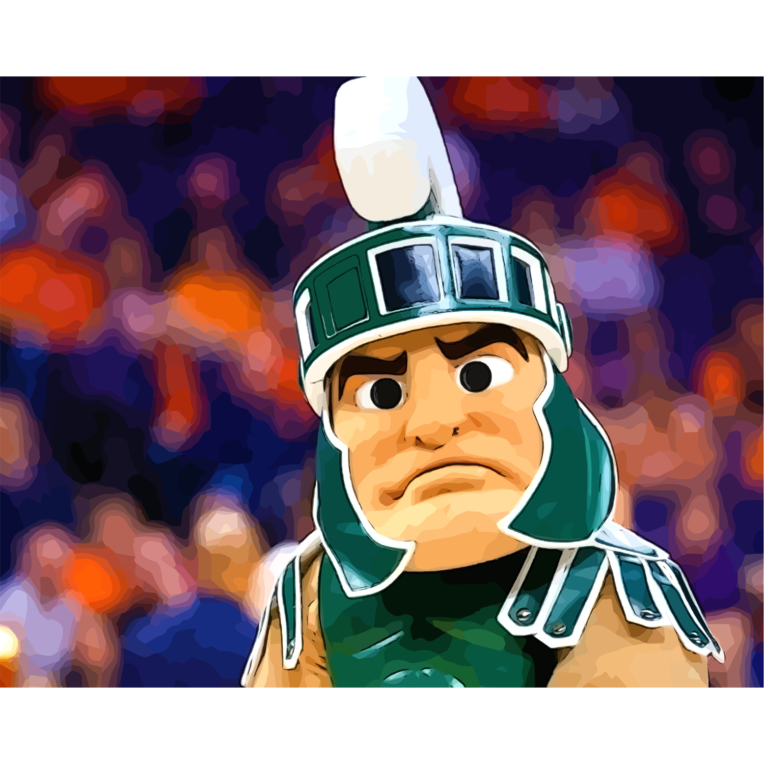 Sparty’s Game Face — Michigan State University® Paint-by-Number Kit