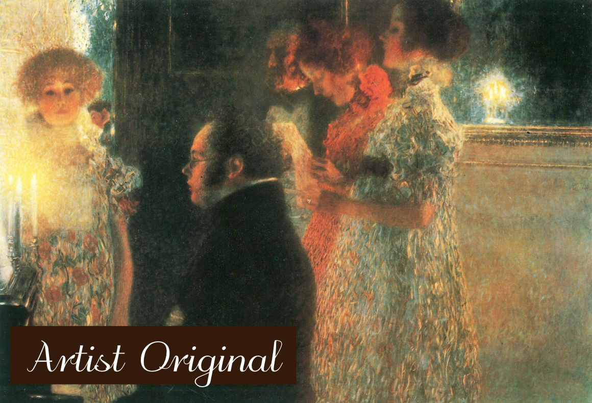 Gustav Klimt's Schubert at the Piano II (1899) (Paint-By-Number Kit)