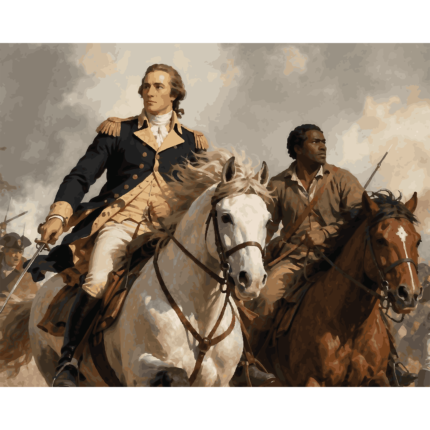 George Washington & Billy Lee Revolutionary War Paint-by-Number Kit