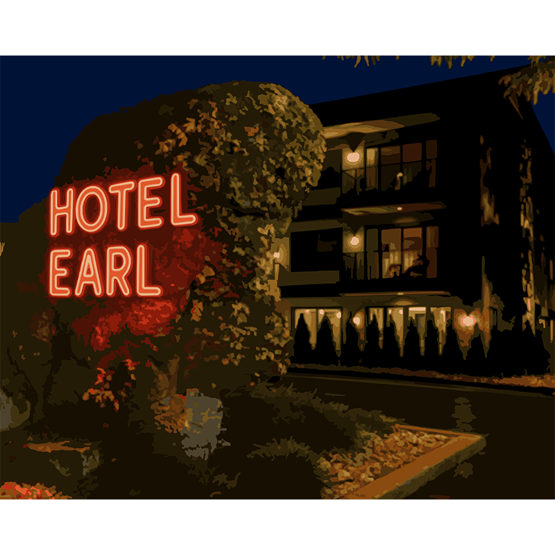 Earl's Modern Muse - Hotel Earl in Charlevoix (Paint-By-Number Kit)