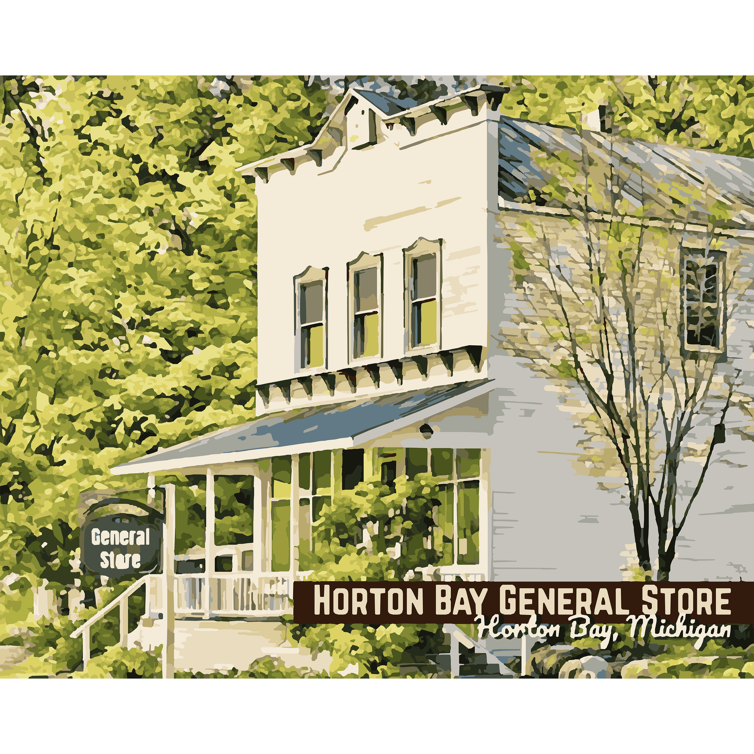 Ernest Hemingway: Horton Bay General Store Paint-By-Number Kit