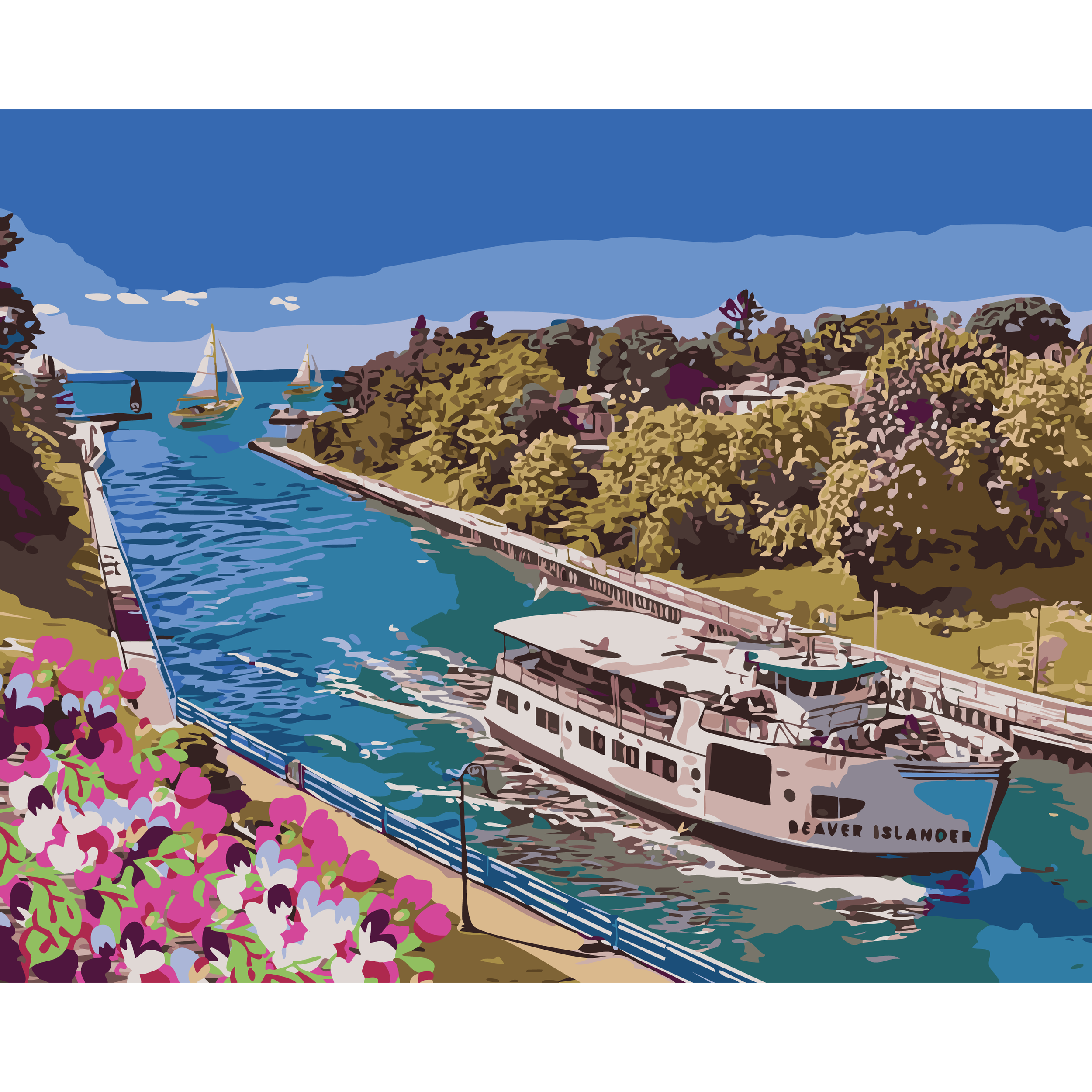 Beaver Islander Passage - Charlevoix Paint-By-Number Kit
