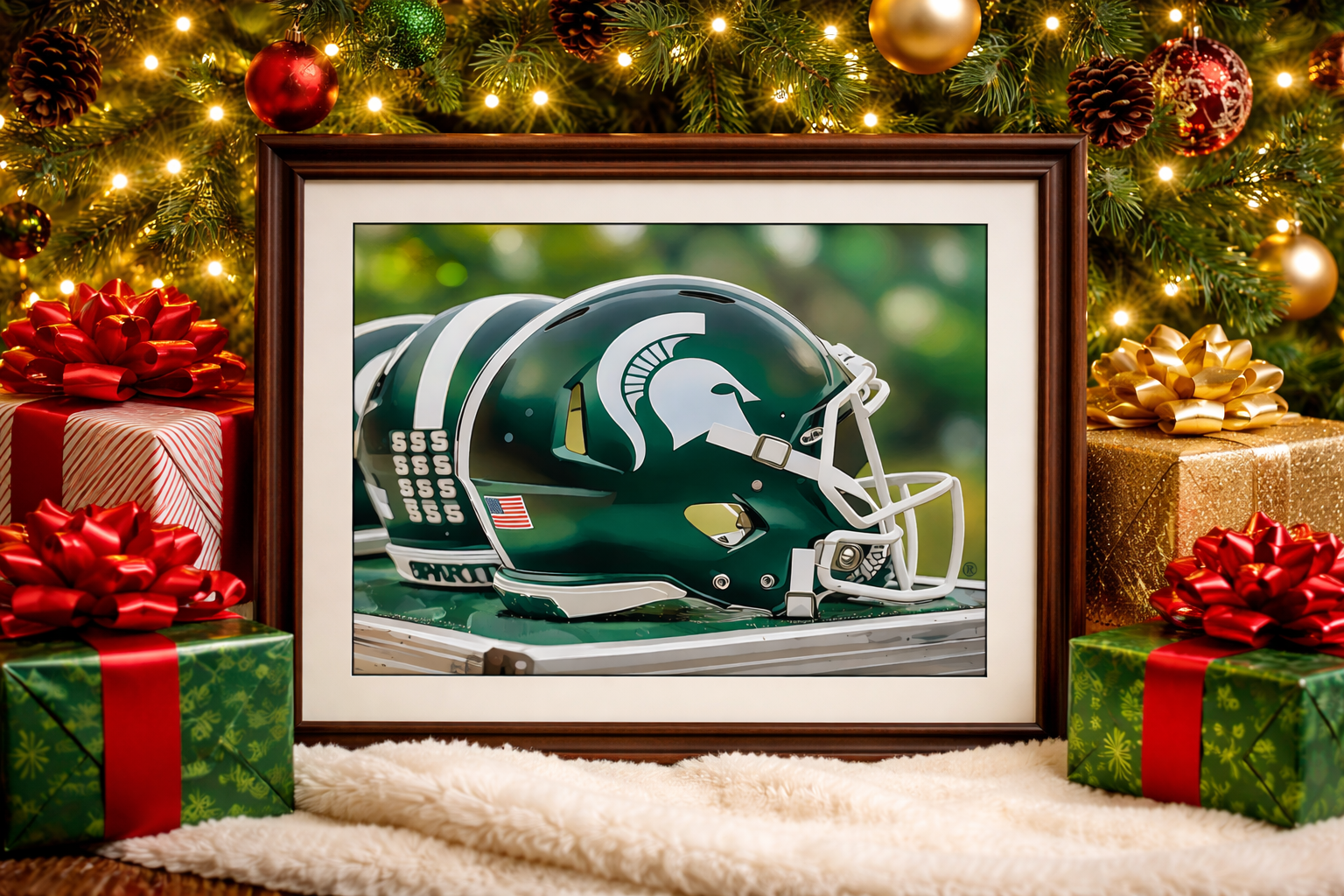 Spartan Helmets: Ready for Game Day — Michigan State University® Paint-by-Number Kit