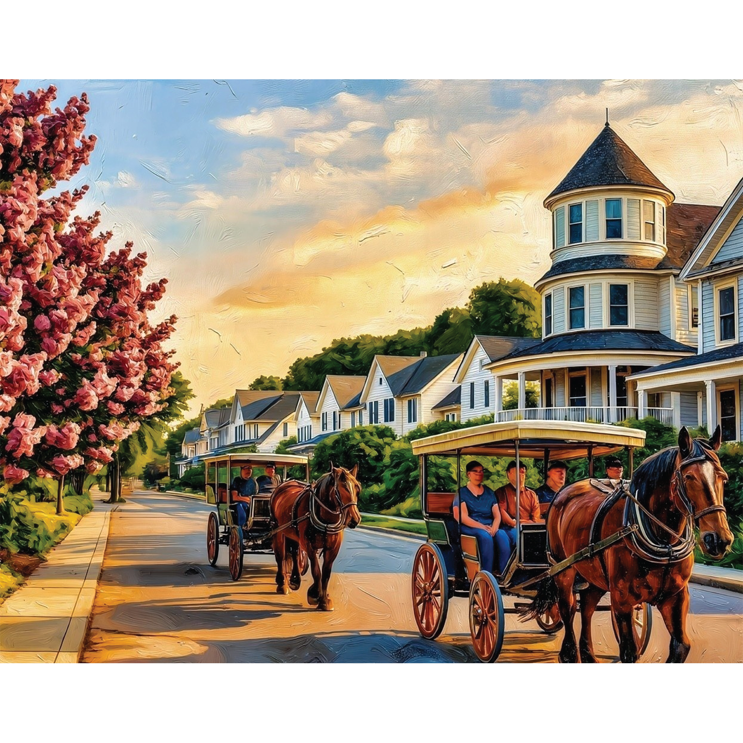 Carriage Rides Through Time on Mackinac Island – Giclée Fine Art Print