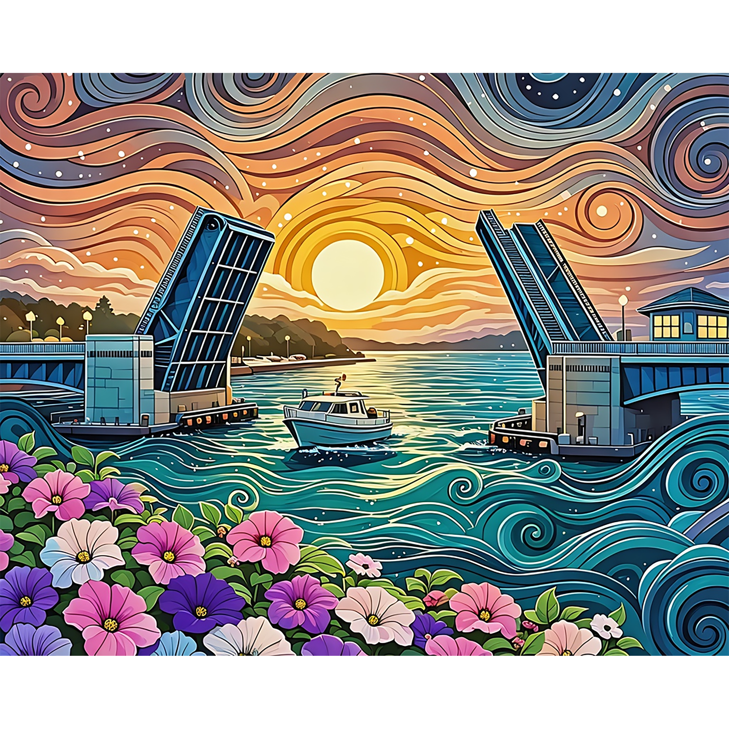 Open Passage – Charlevoix Drawbridge Paint-By-Number Kit