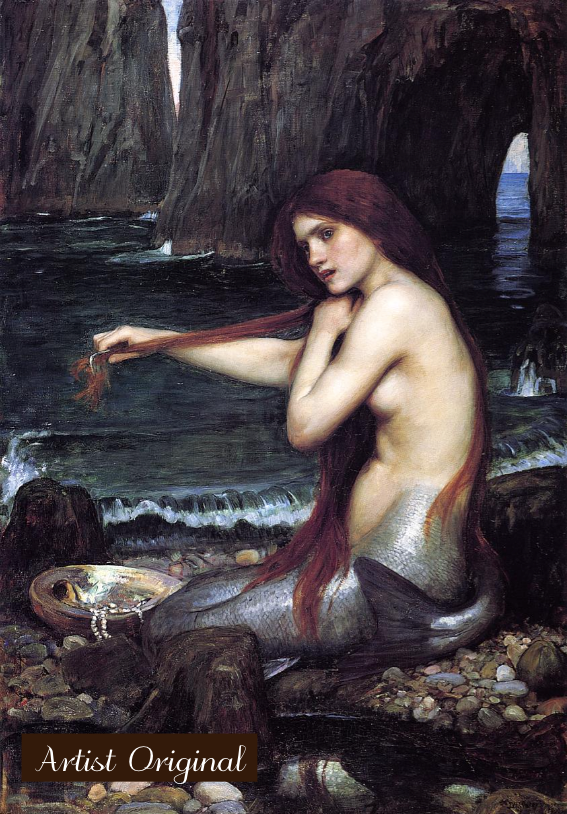 John William Waterhouse’s A Mermaid (1900) Paint-By-Number Kit