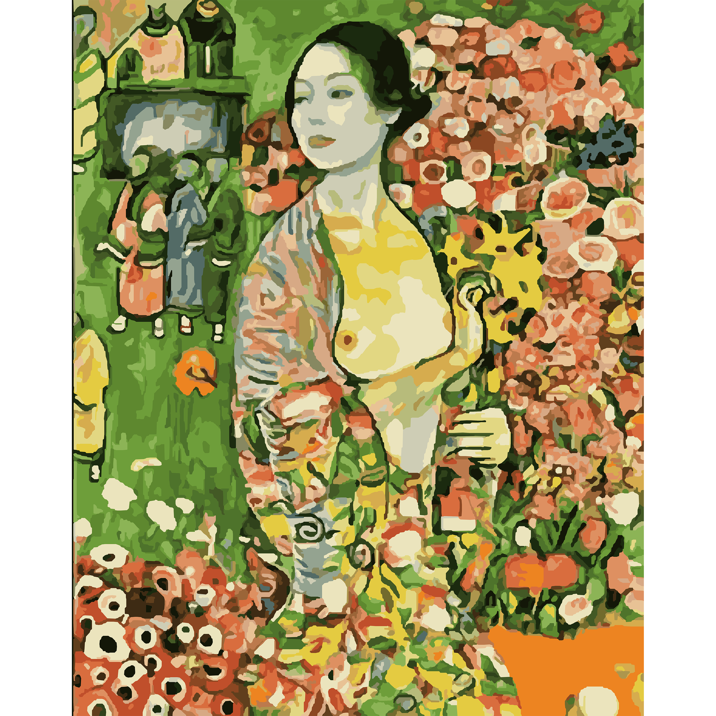 Gustav Klimt's The Dancer (1916–1918) Paint-By-Number Kit
