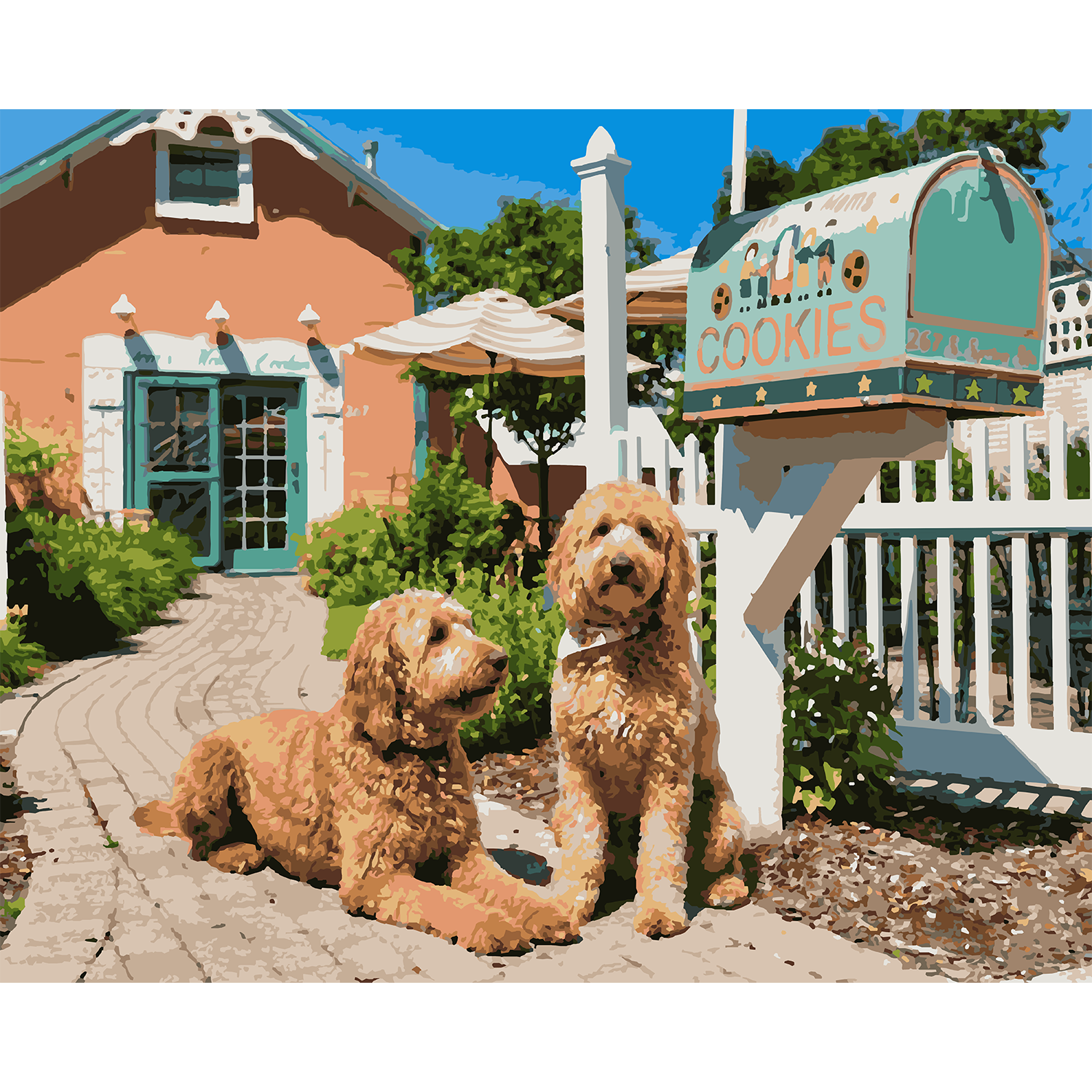 Tom's Mom's Doodles - Harbor Springs Paint-By-Number Kit