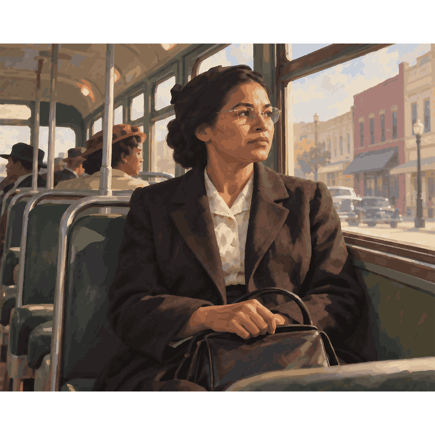 Rosa Parks Montgomery Bus Civil Rights Paint by Number Kit