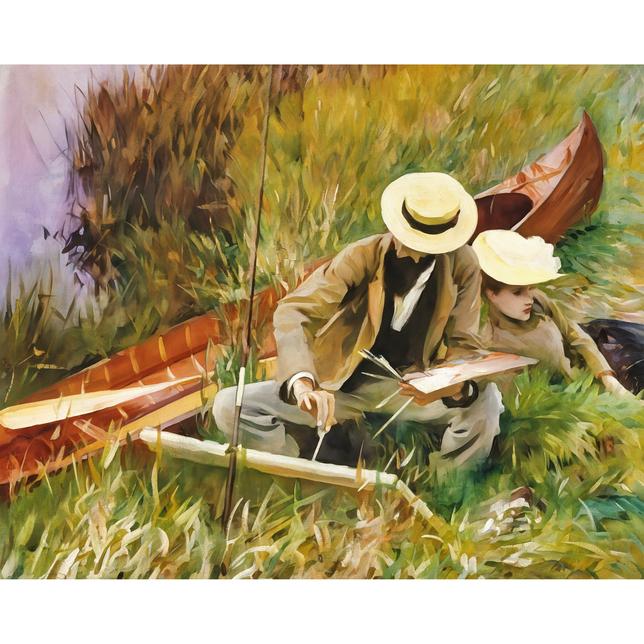 John Singer Sargent’s An Out of Doors Study (1889) Paint-By-Number Kit