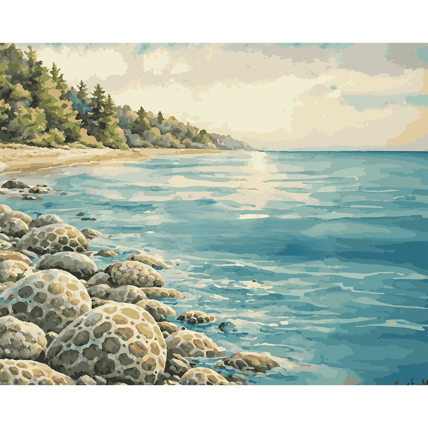 Petoskey Fossil Shore Paint-by-Number Kit