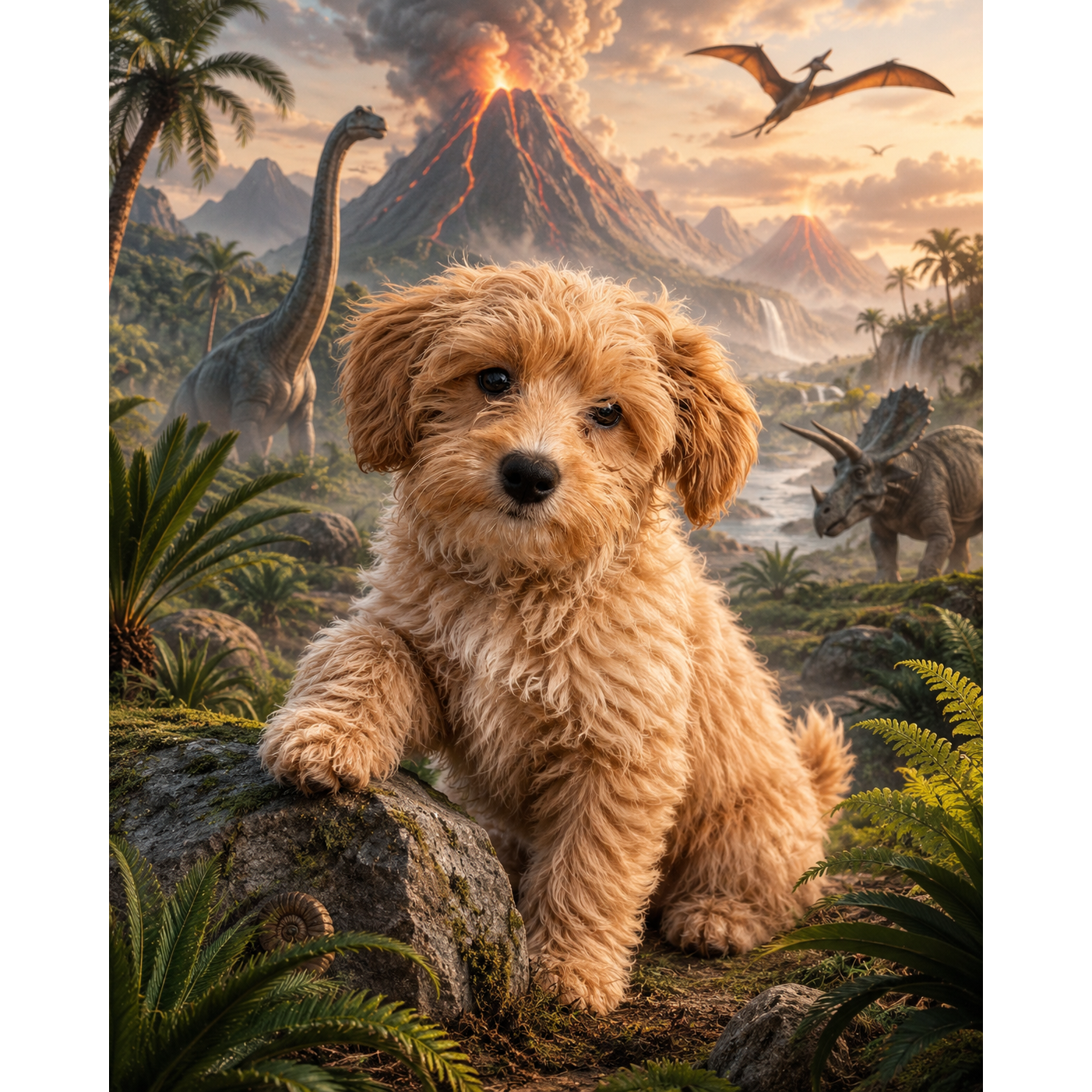 The Prehistoric Explorer: Custom Pet Paint-by-Number Kit