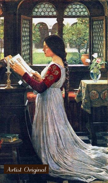 John William Waterhouse’s The Missal (1902) Paint-By-Number Kit