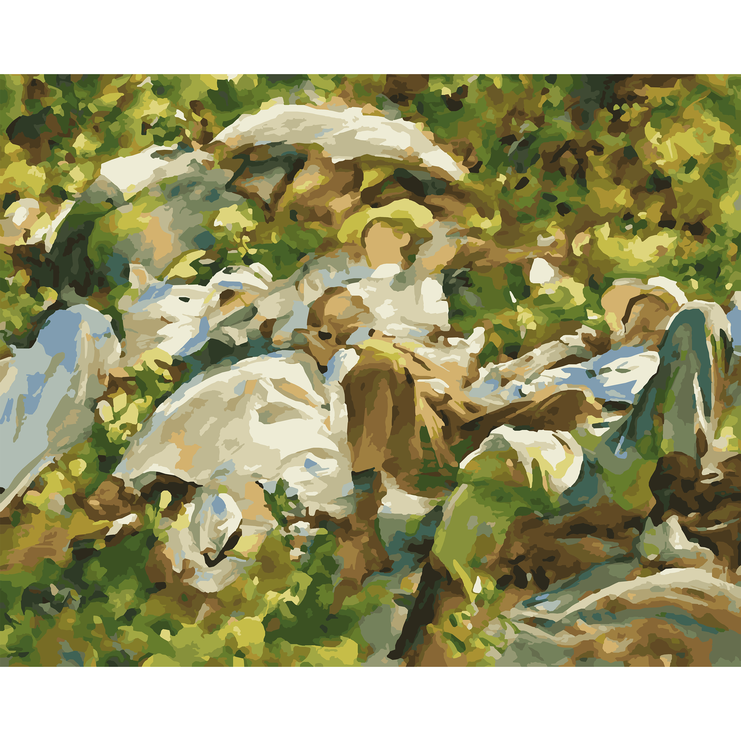 John Singer Sargent’s Group with Parasols (1904) Paint-By-Number Kit