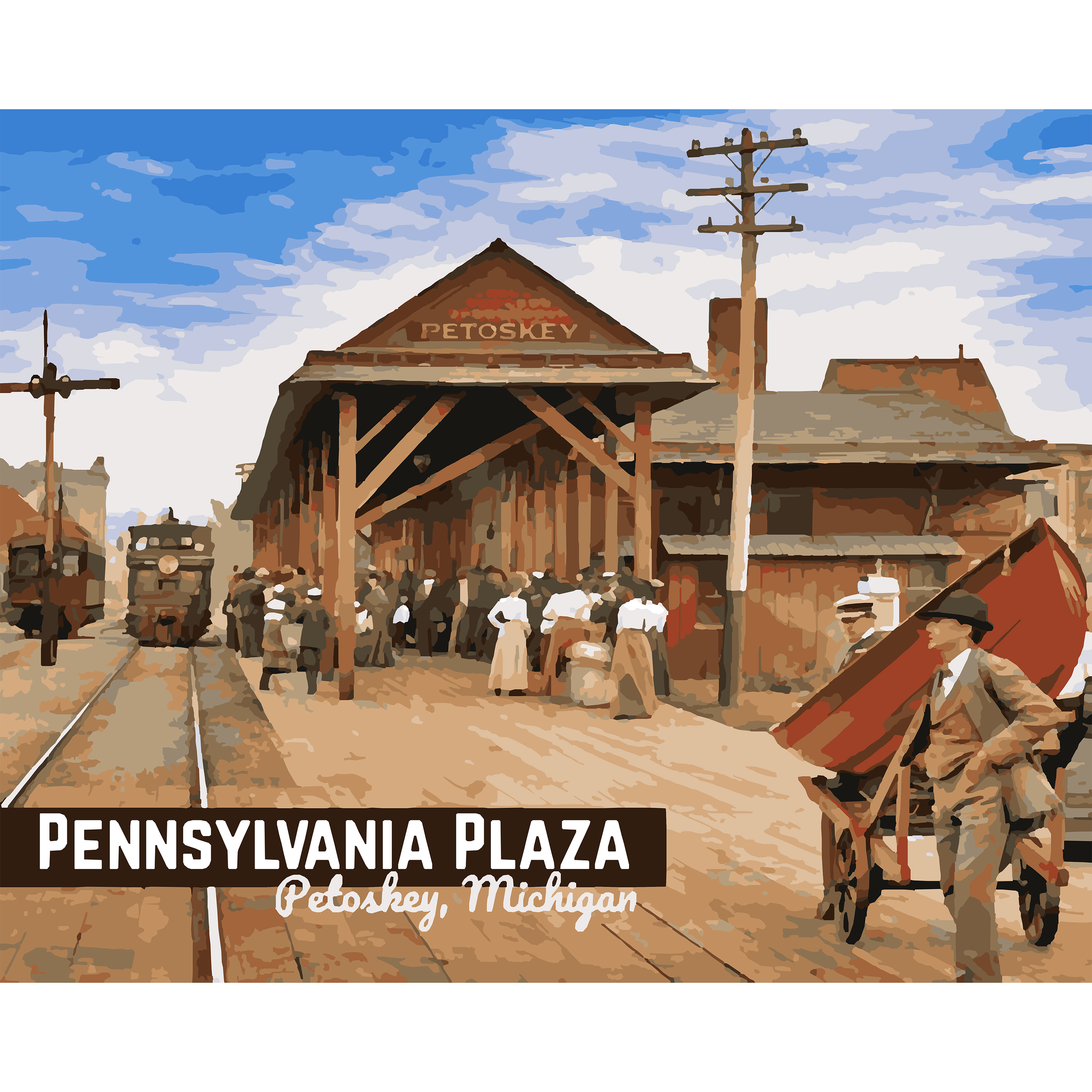 Ernest Hemingway: Pennsylvania Plaza Station - Petoskey Paint-By-Number Kit