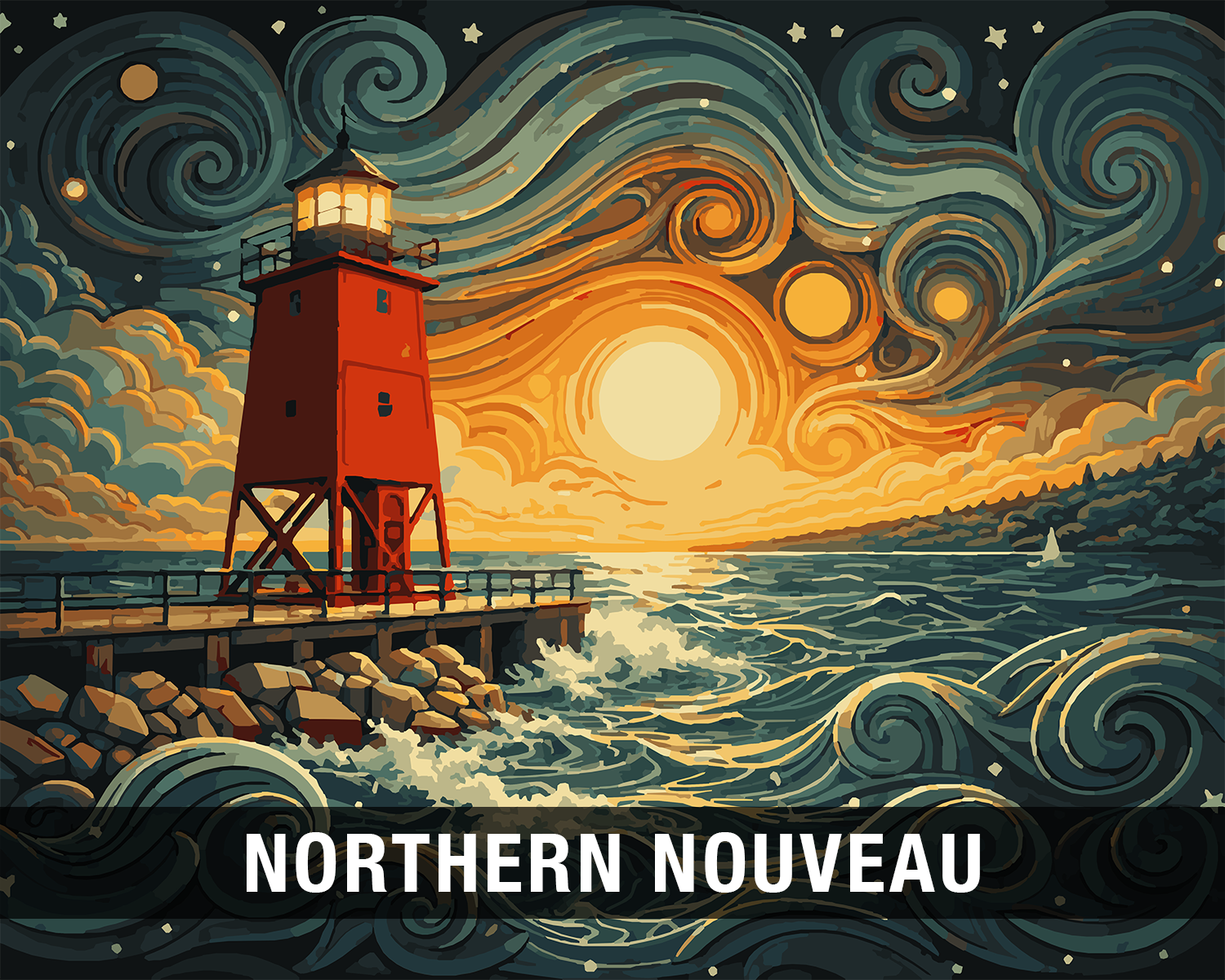 Northern Nouveau Paint-by-Number Kits