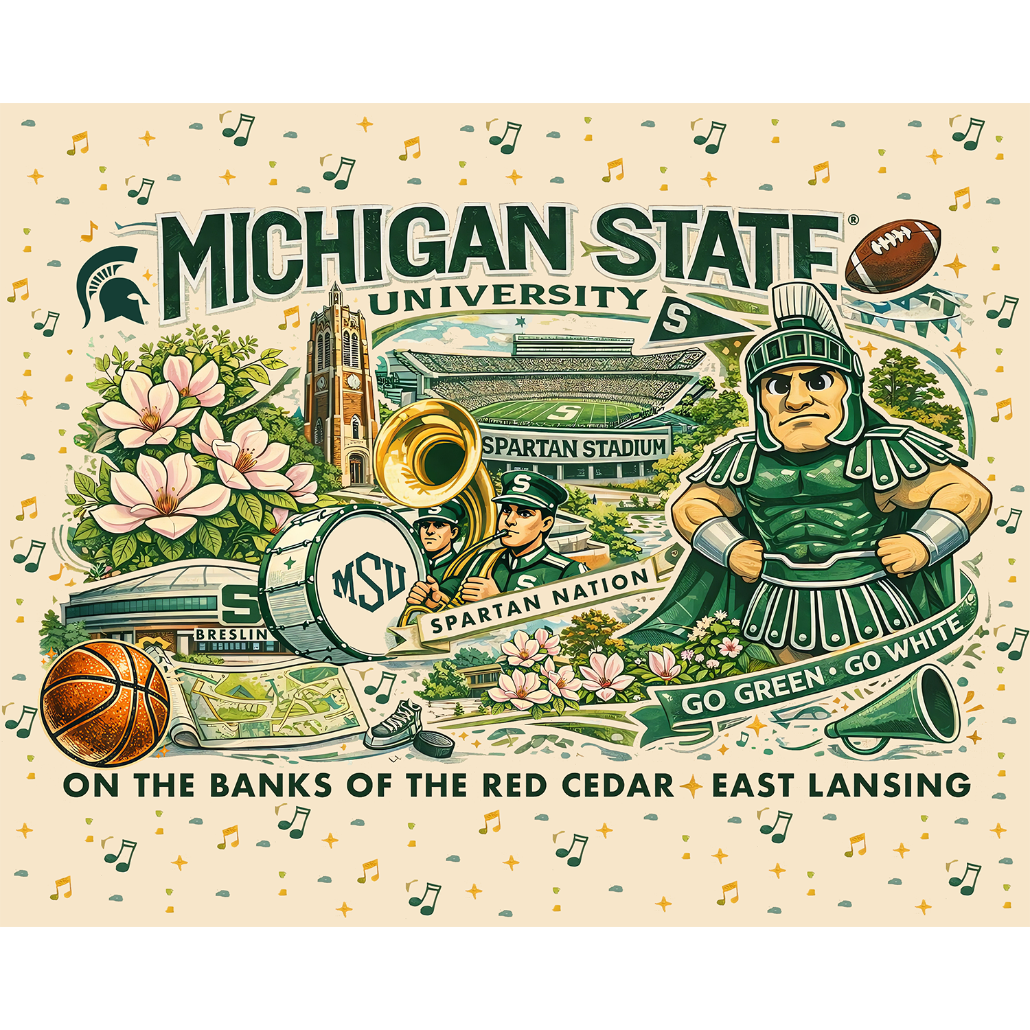 Scenes of Spartan Pride — Michigan State University® Paint-by-Number Kit