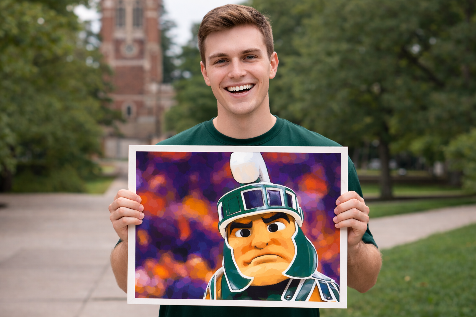 Sparty’s Game Face — Michigan State University® Paint-by-Number Kit