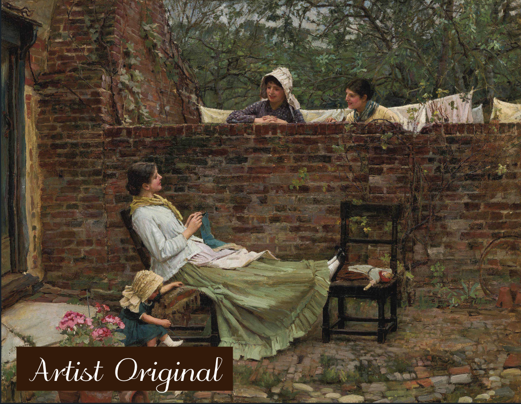John William Waterhouse’s Good Neighbors (1885) Paint-By-Number Kit