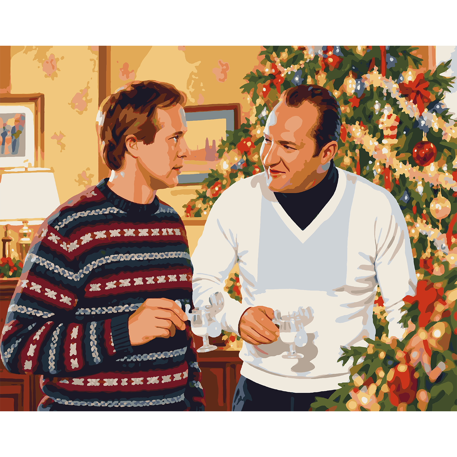 Eggnog with Cousin Eddie Christmas Vacation Paint-by-Number Kit