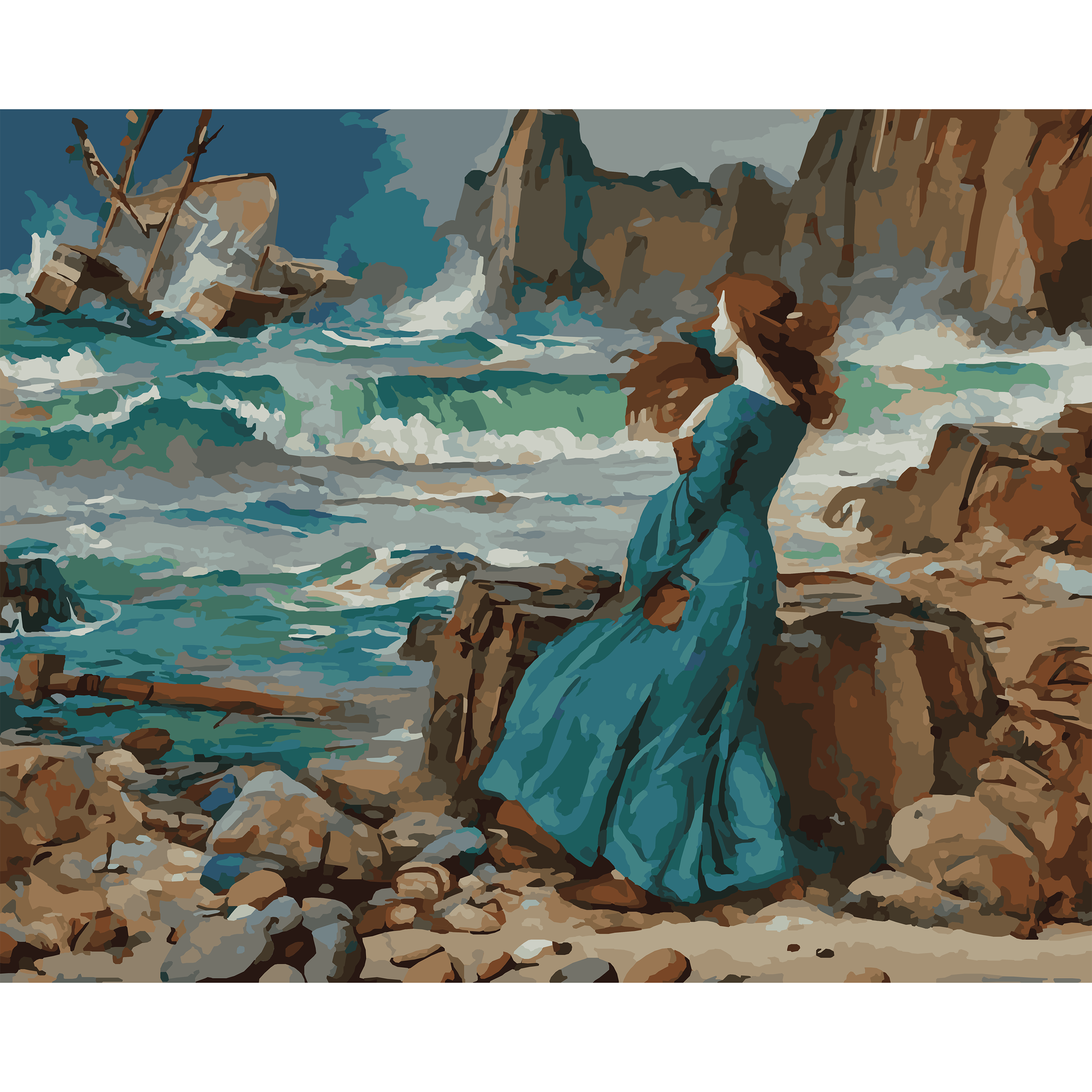 John William Waterhouse’s Miranda (1916) Paint-By-Number Kit