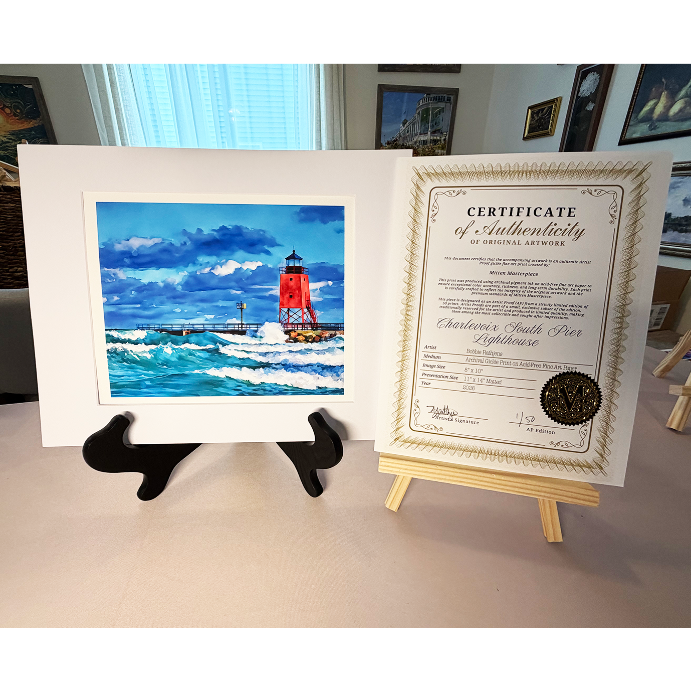Charlevoix South Pier Lighthouse – Limited Edition Giclée Fine Art Print