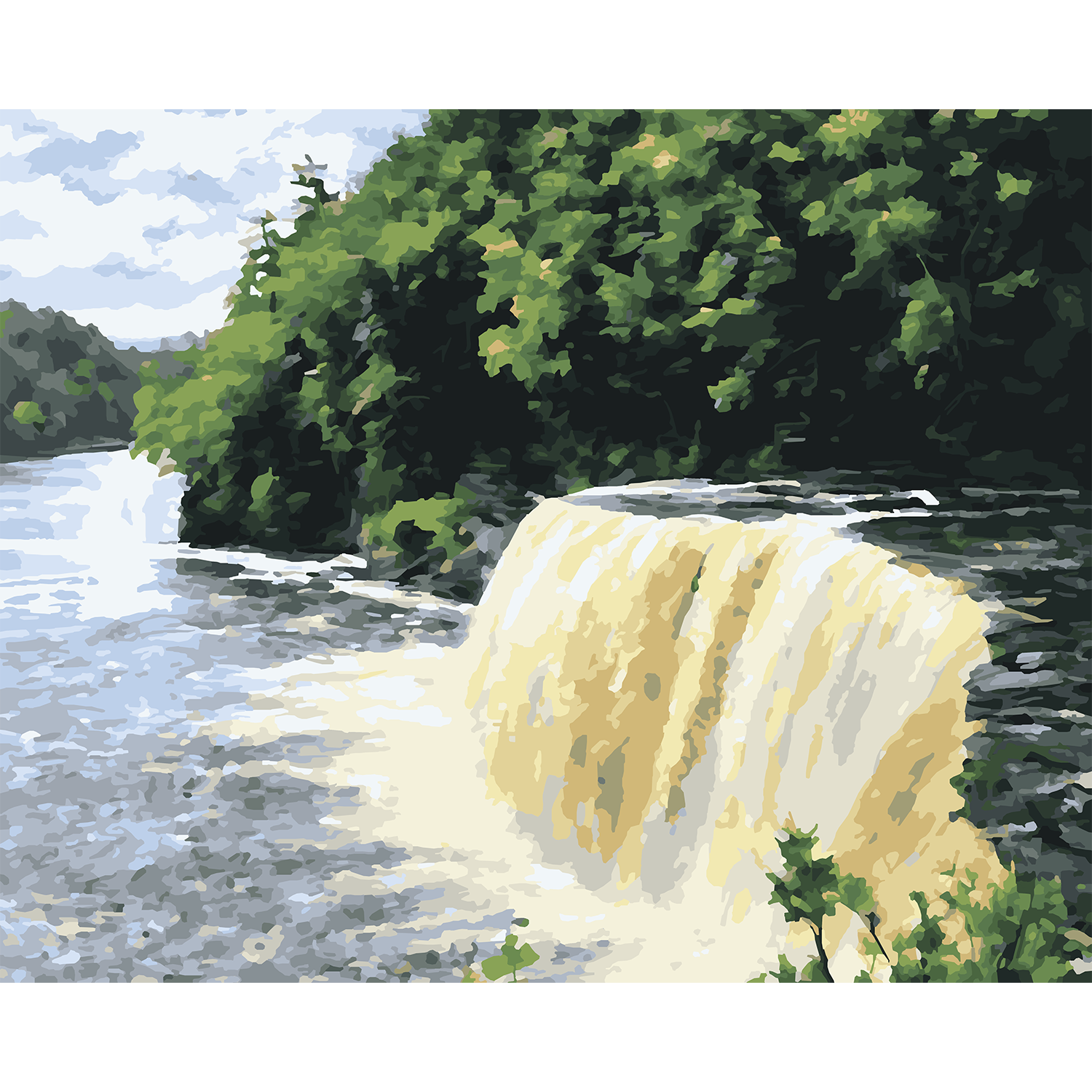 Tahquamenon Falls in Summer Paint-by-Number Kit