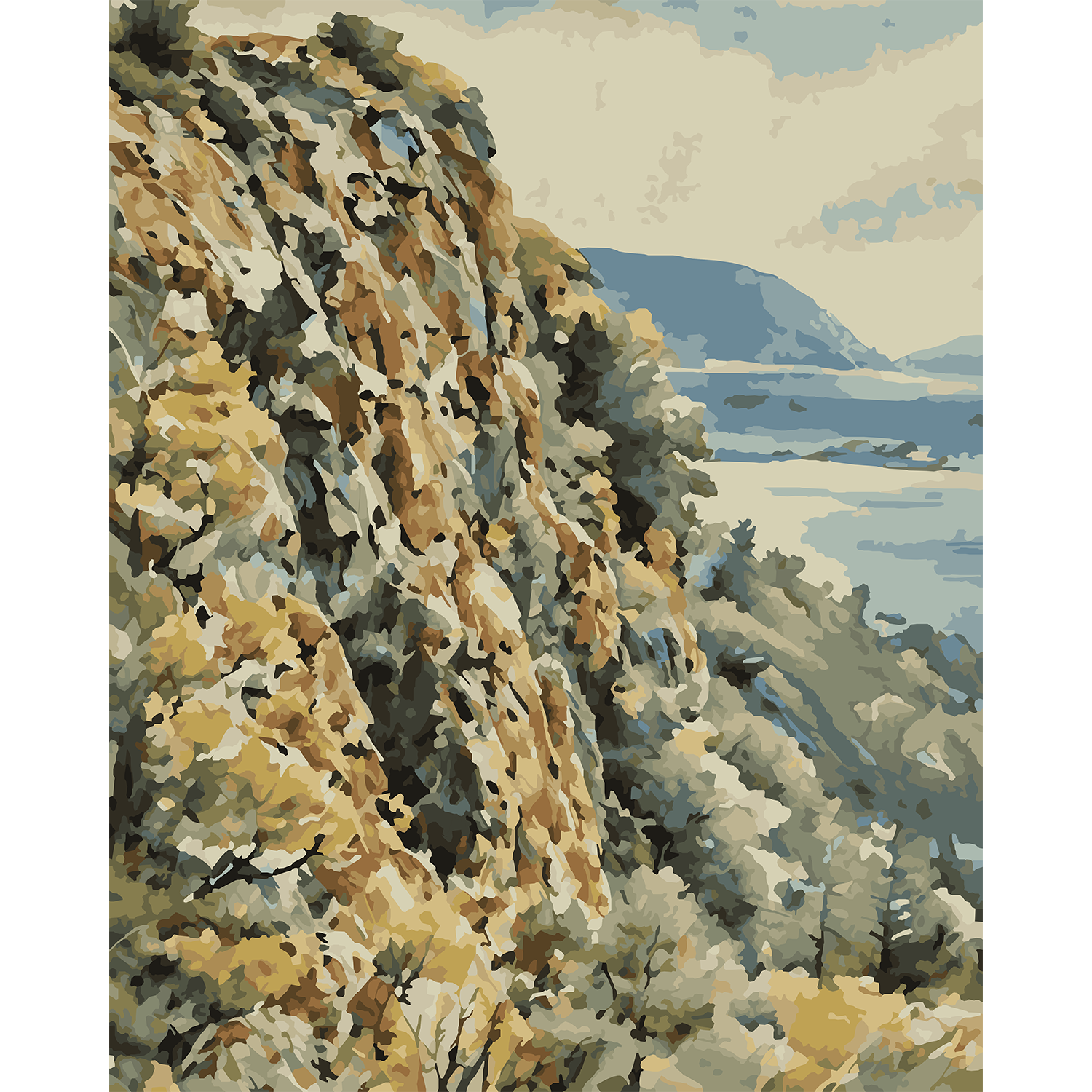 Porcupine Mountains Overlook Paint-by-Number Kit