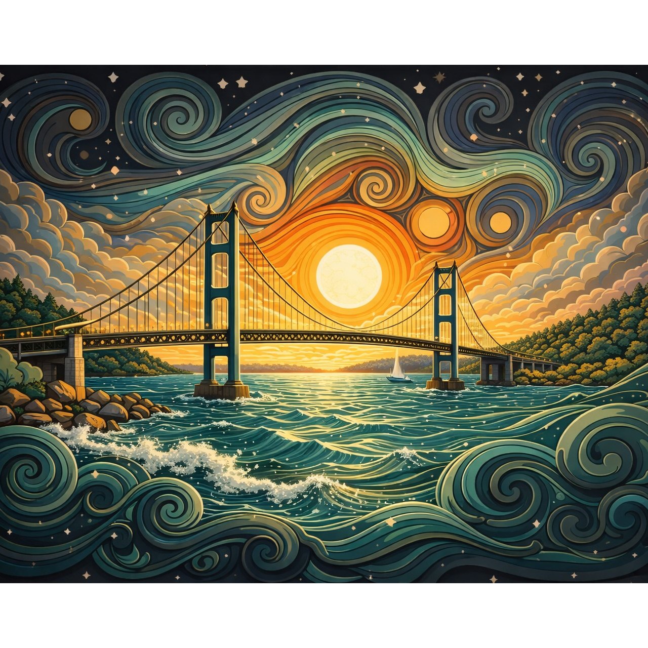 Bound By Water – Limited Edition Giclée Fine Art Print