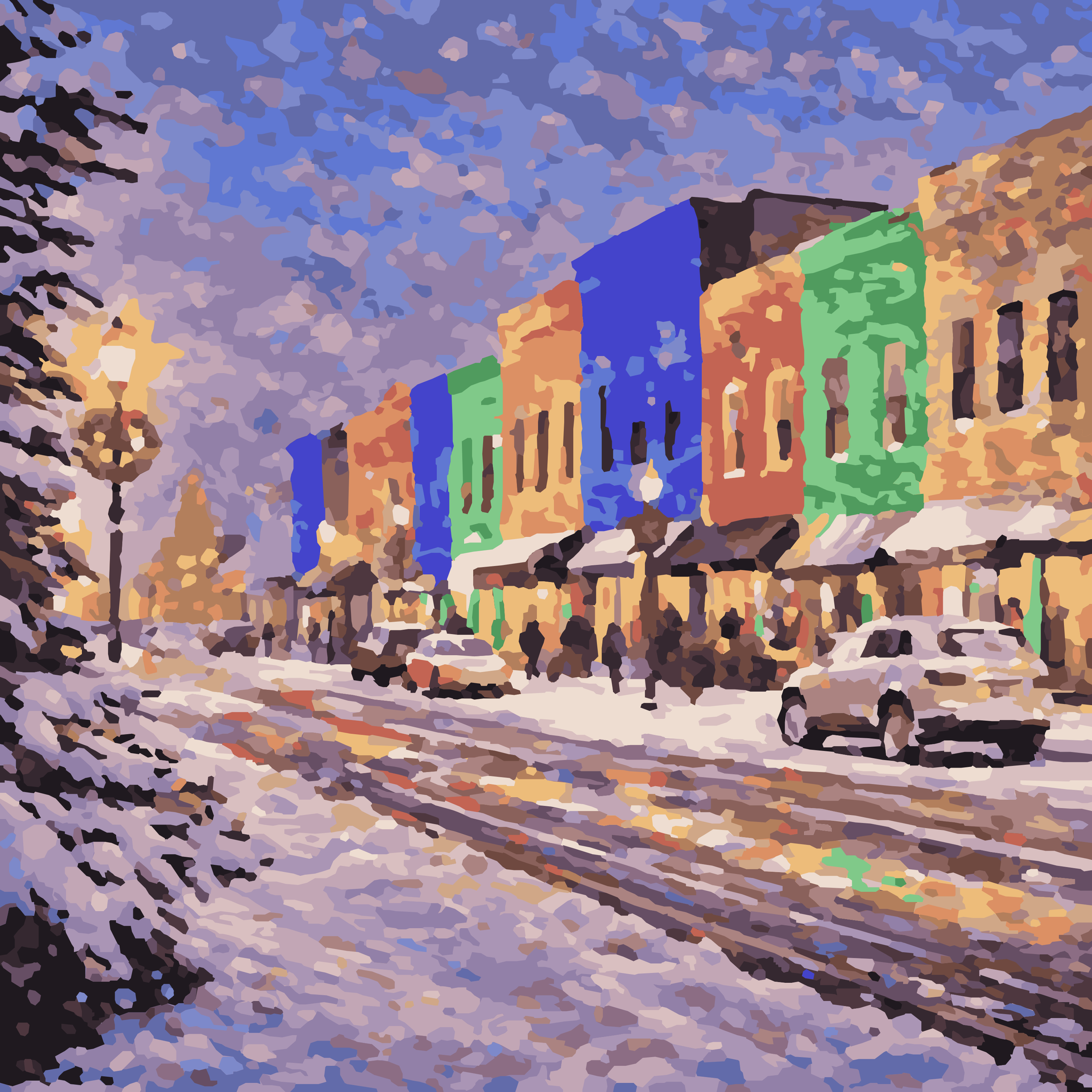 Rochester Big Bright Light Night – 10x10 Mini Paint-by-Number Kit