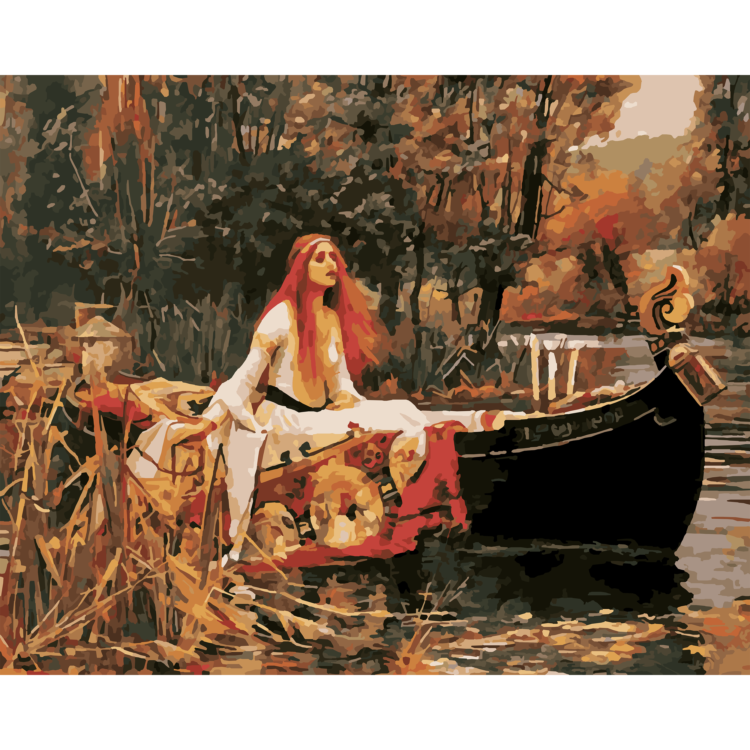 John William Waterhouse’s The Lady of Shalott (1888) Paint-By-Number Kit