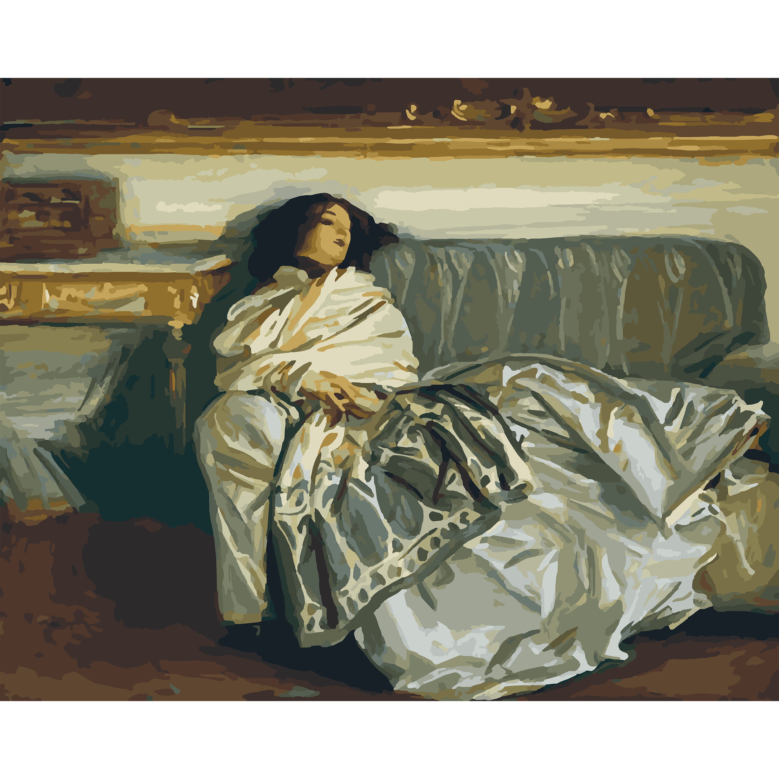 John Singer Sargent’s Nonchaloir (Repose) (1911) (Paint-By-Number Kit)