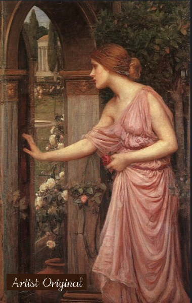 John William Waterhouse’s Psyche Entering Cupid’s Garden (1903) Paint-By-Number Kit