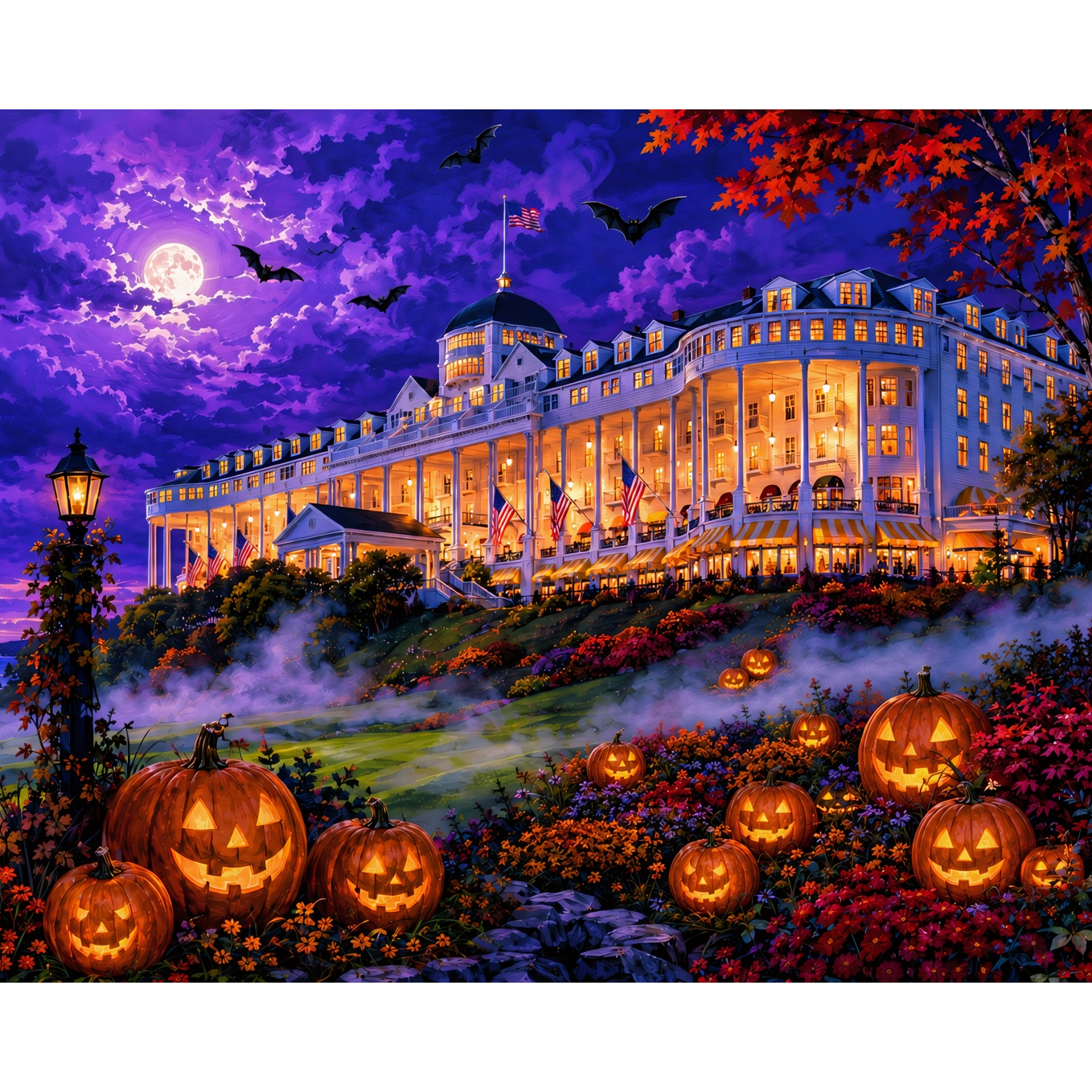 Grand Hotel After Dark Mackinac Island Halloween Paint-by-Number Kit