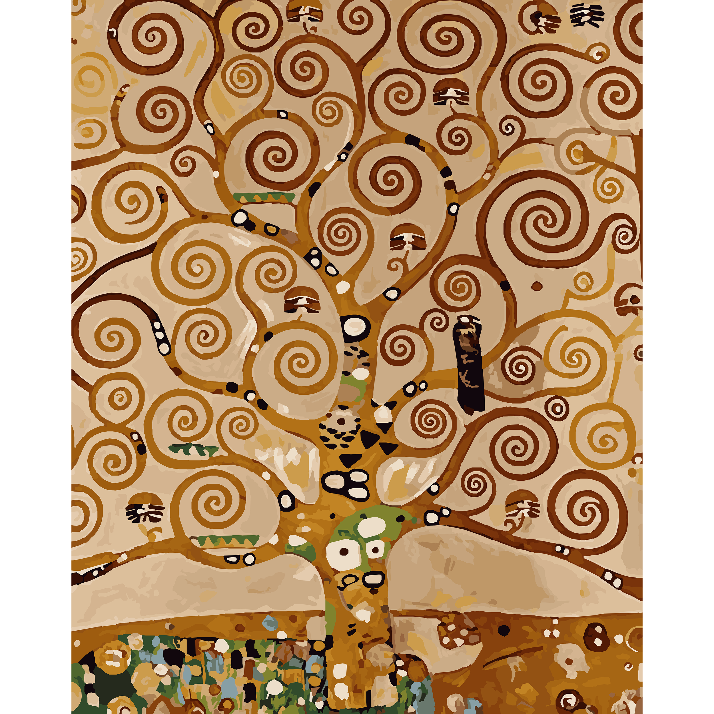 Gustav Klimt's Tree of Life 2 (1905–1909) Paint-By-Number Kit