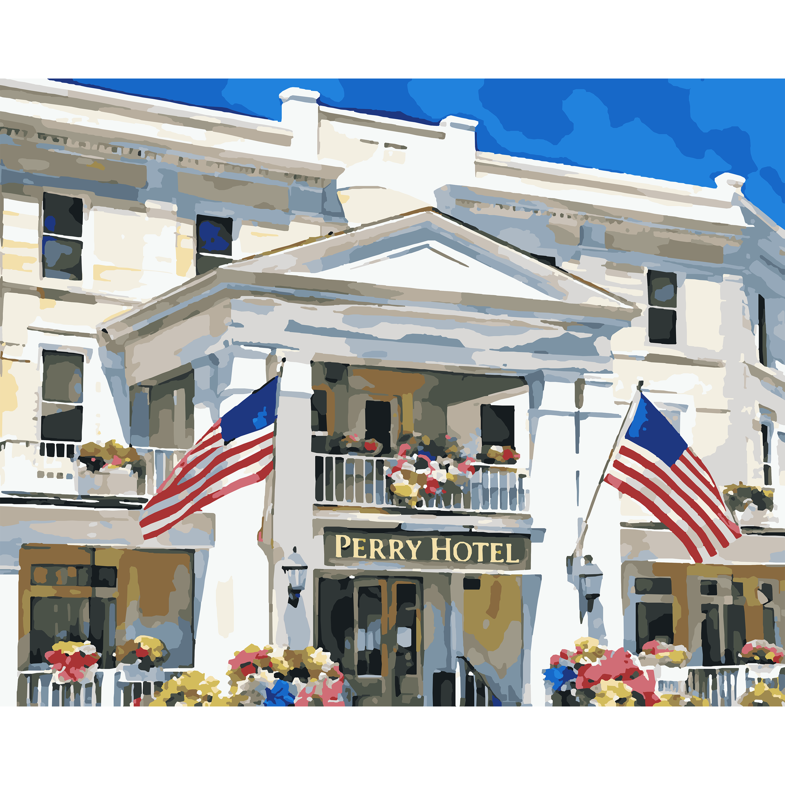 Stafford’s Perry Hotel Summer Classic - Petoskey Paint-By-Number Kit