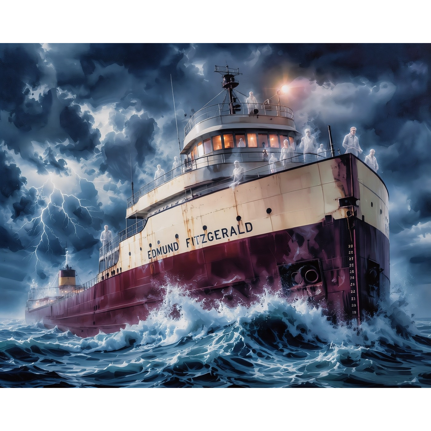 The Haunted Edmund Fitzgerald Halloween Paint-by-Number Kit