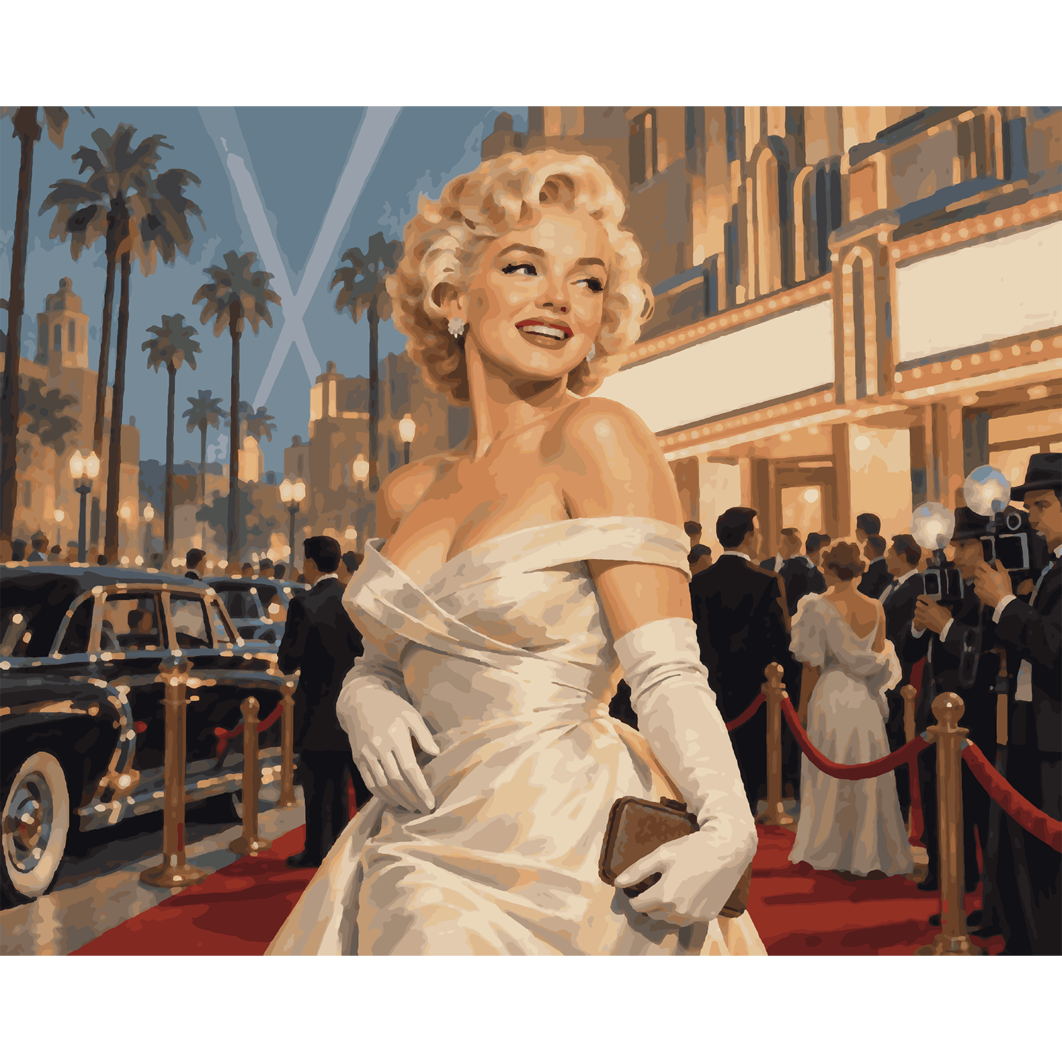 Marilyn Monroe Hollywood Movie Premiere Paint by Number Kit